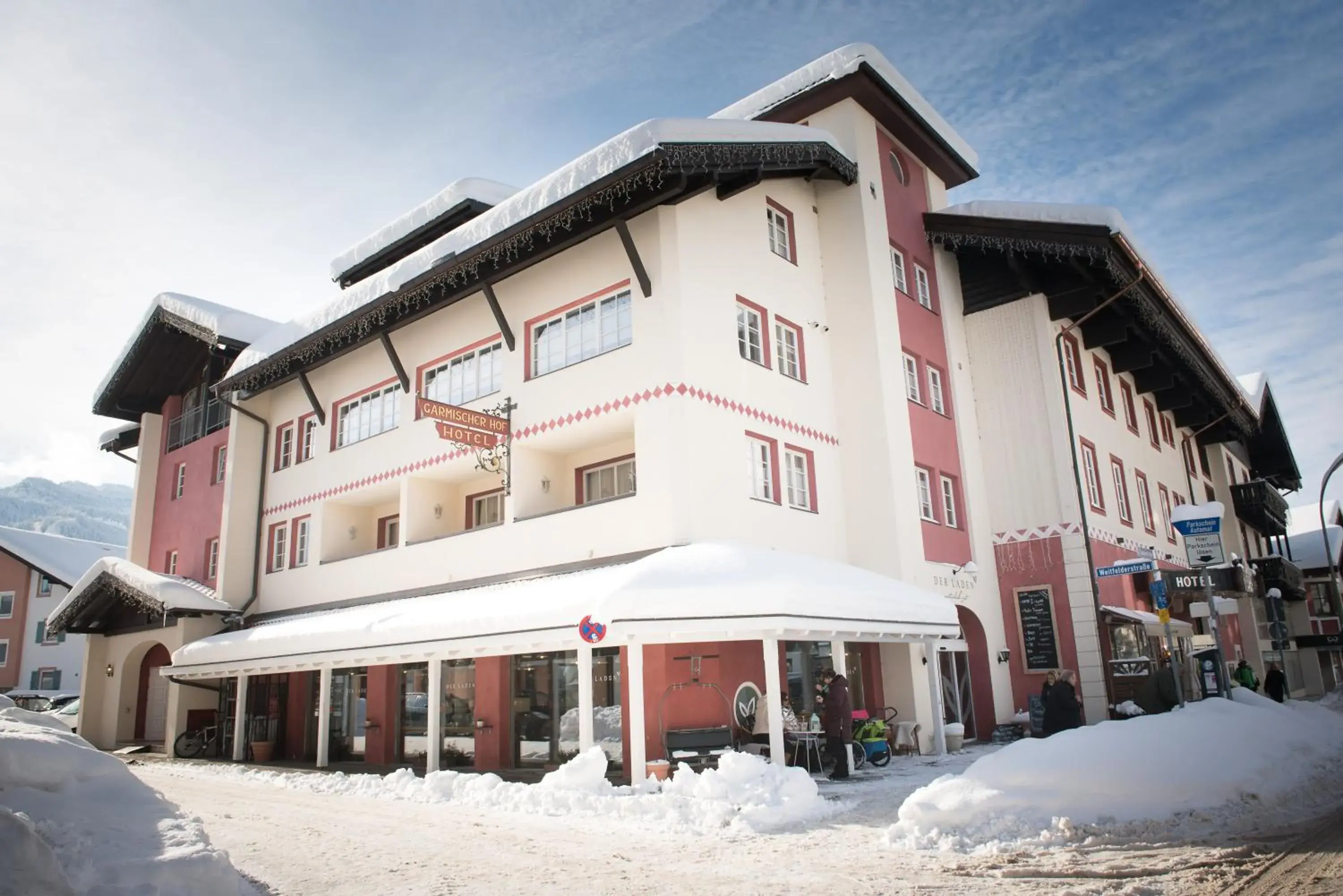 City view, Winter in Biohotel Garmischer Hof