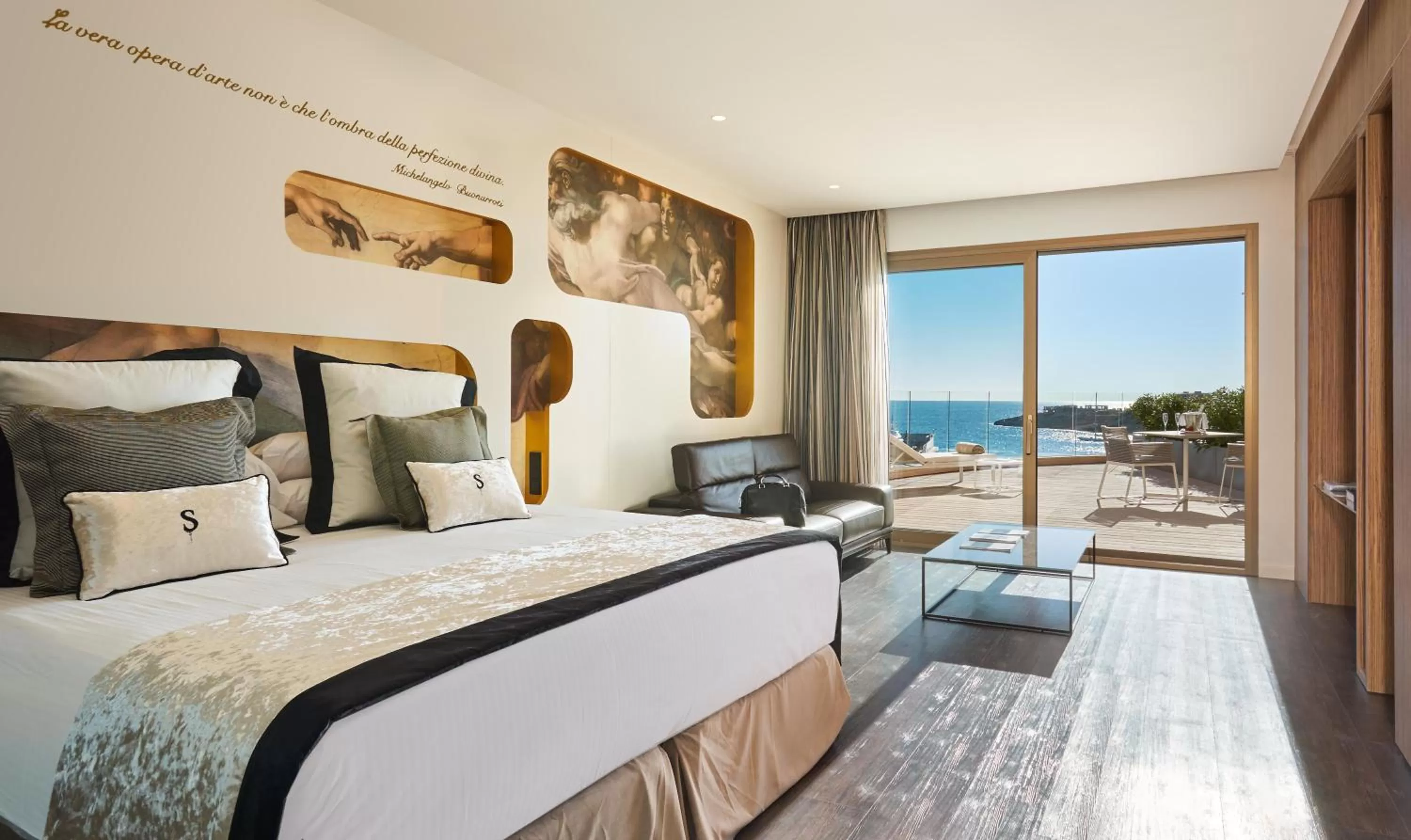 Photo of the whole room, Bed in Pure Salt Port Adriano - Adults Only