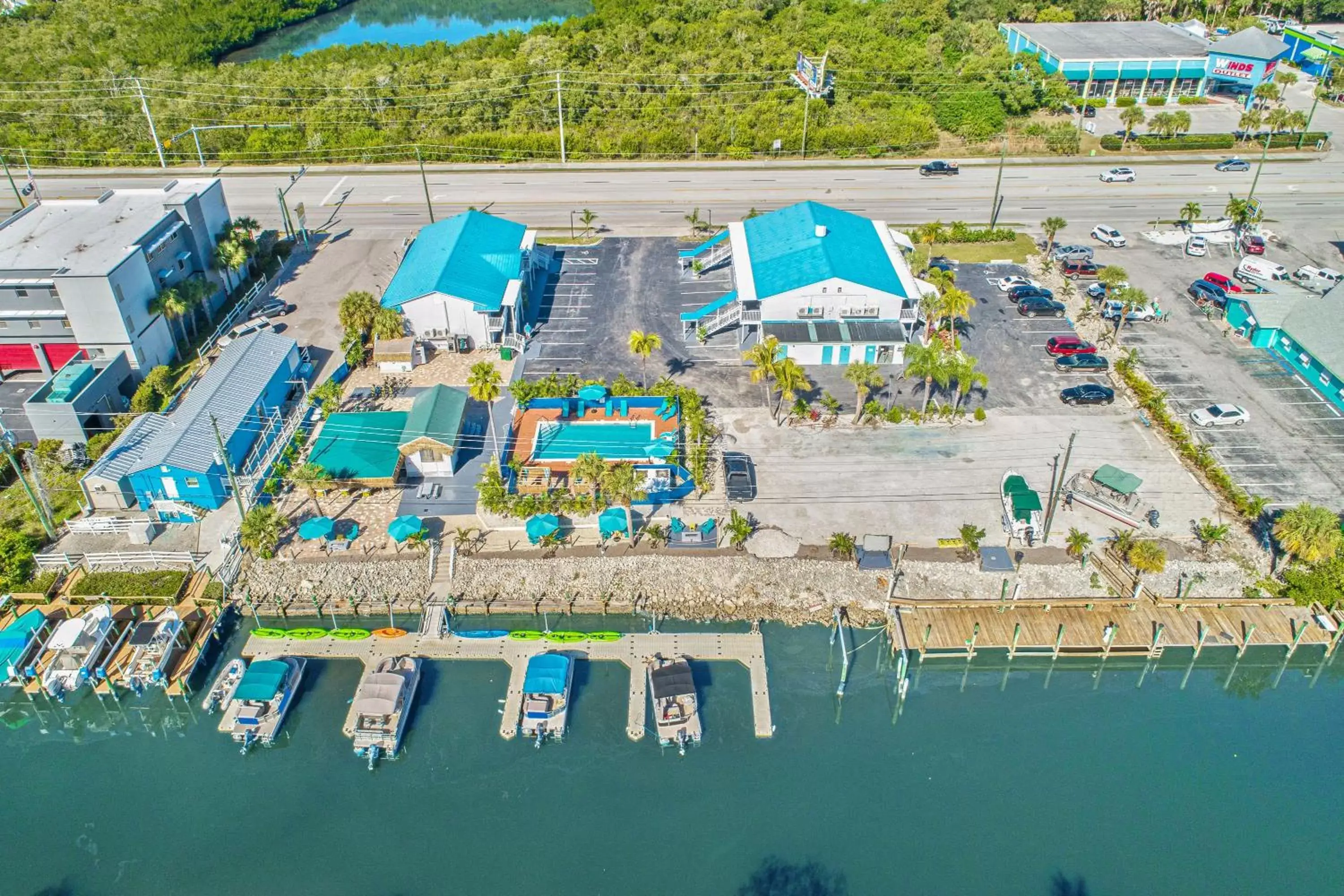Property building, Bird's-eye View in Latitude 26 Waterfront Resort and Marina