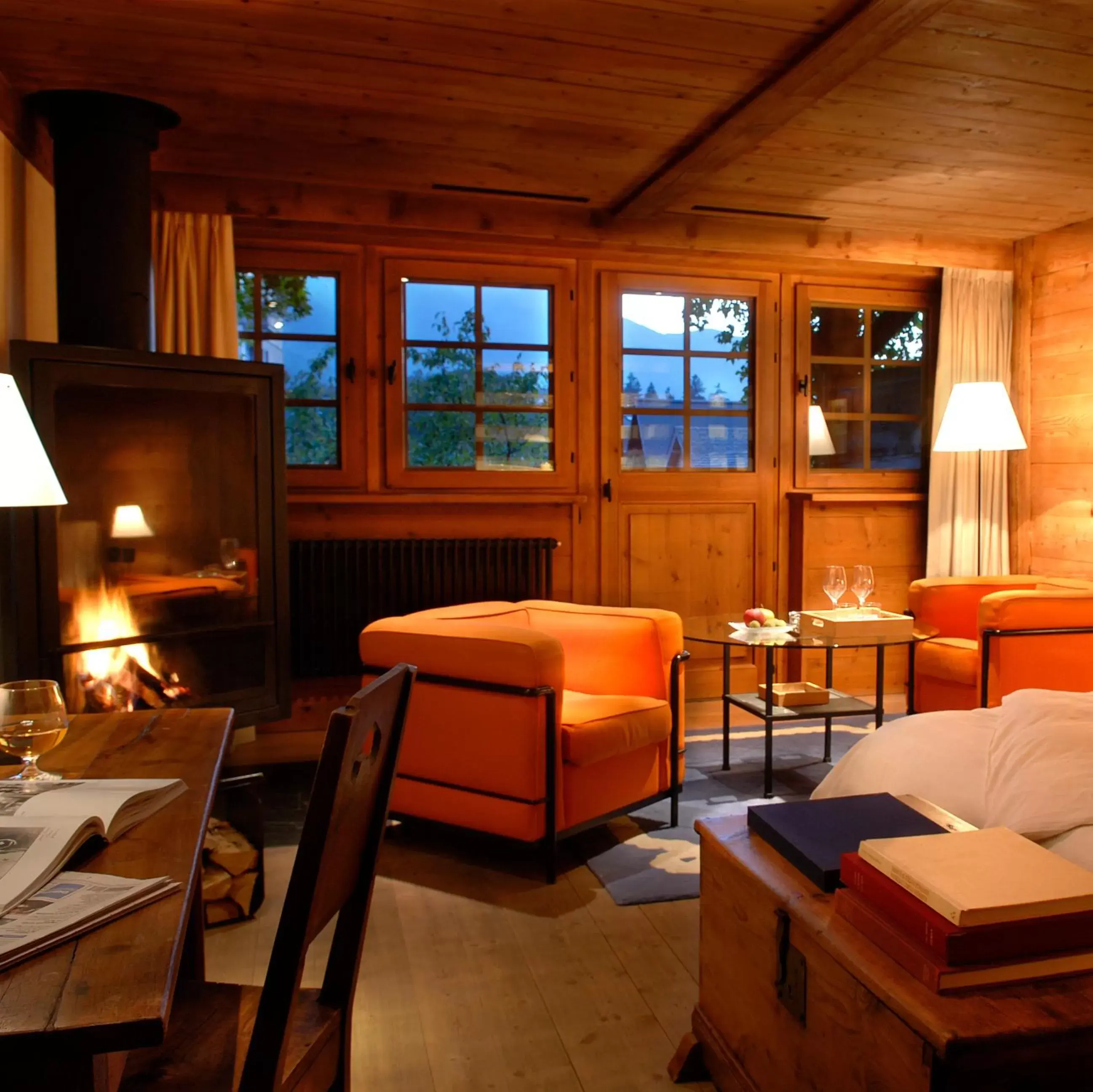 Deluxe Double or Twin Room with Fireplace - la Ferme in Le Hameau Albert 1er