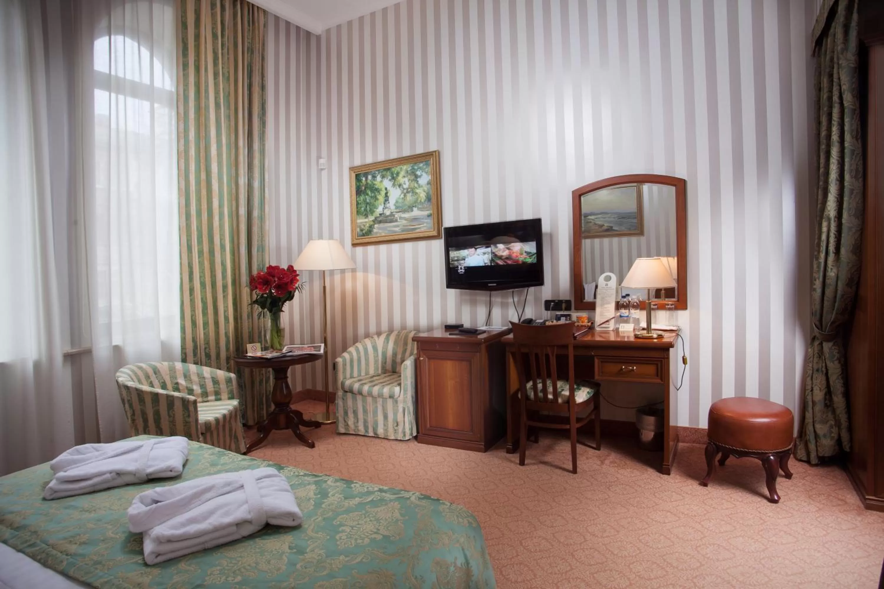 Spring, Bed in Hotel Otrada