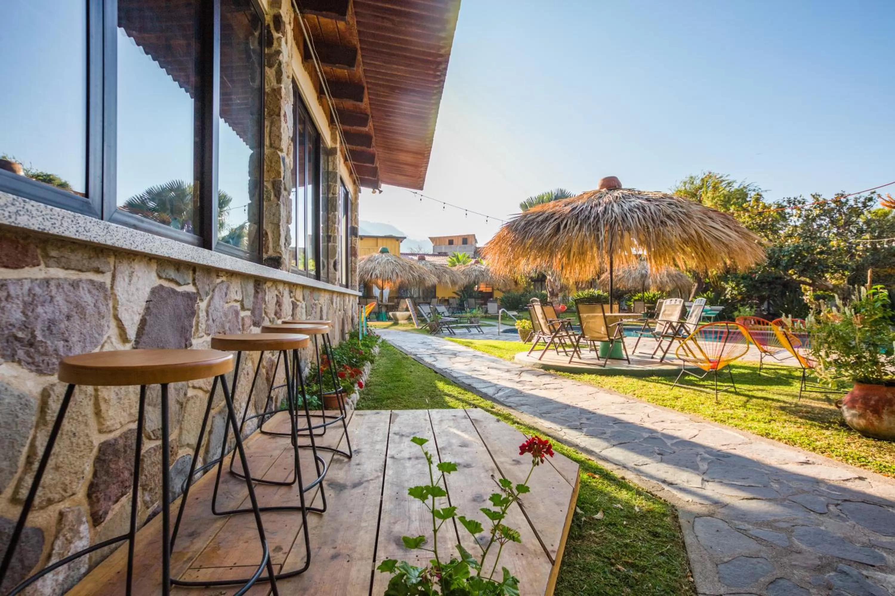 Garden in Socialtel Atitlan