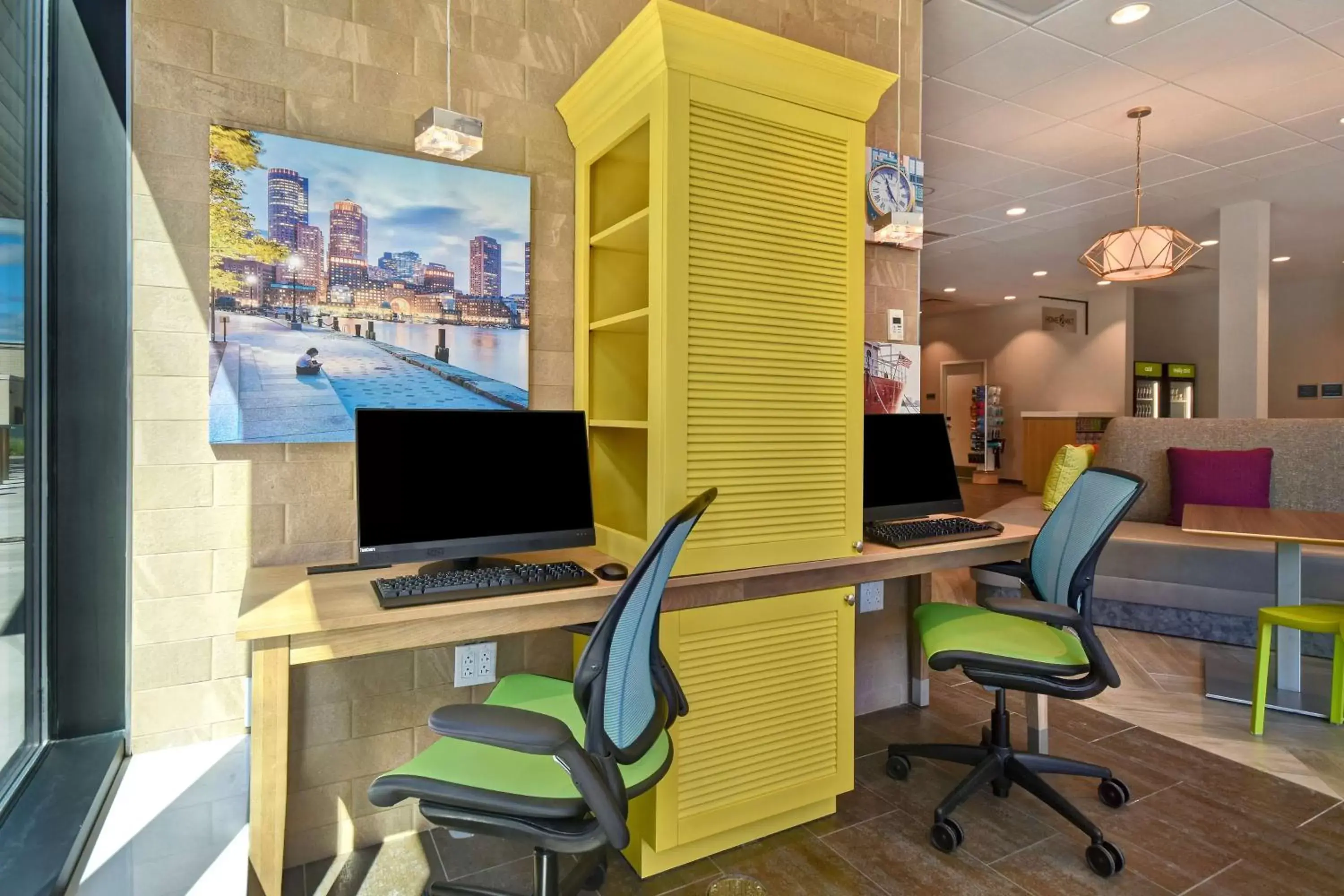 Lobby or reception in Home2 Suites By Hilton Boston South Bay Lobby or reception in Home2 Suites By Hilton Boston South Bay