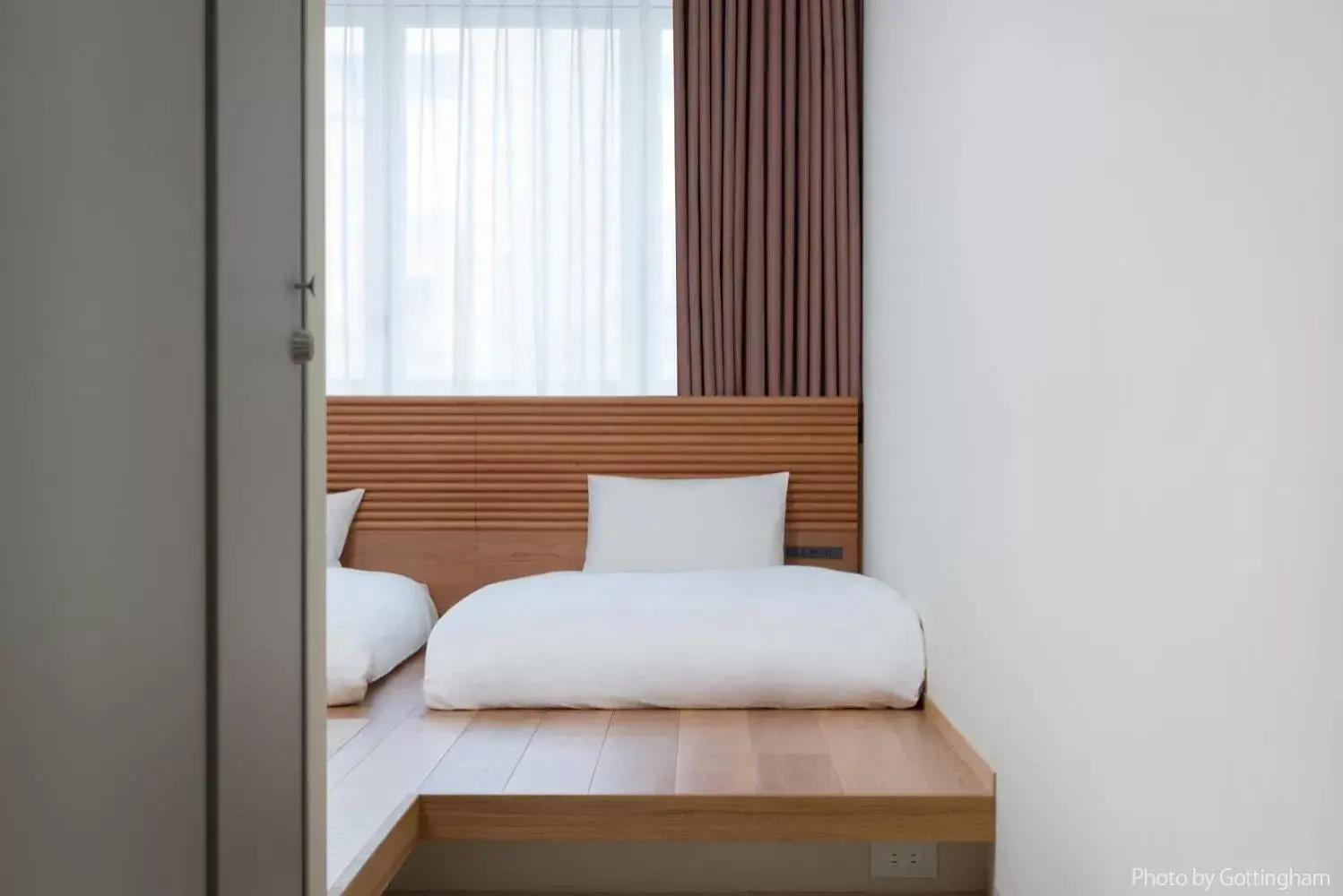 Lounge or bar, Bed in KIRO Hiroshima by THE SHARE HOTELS