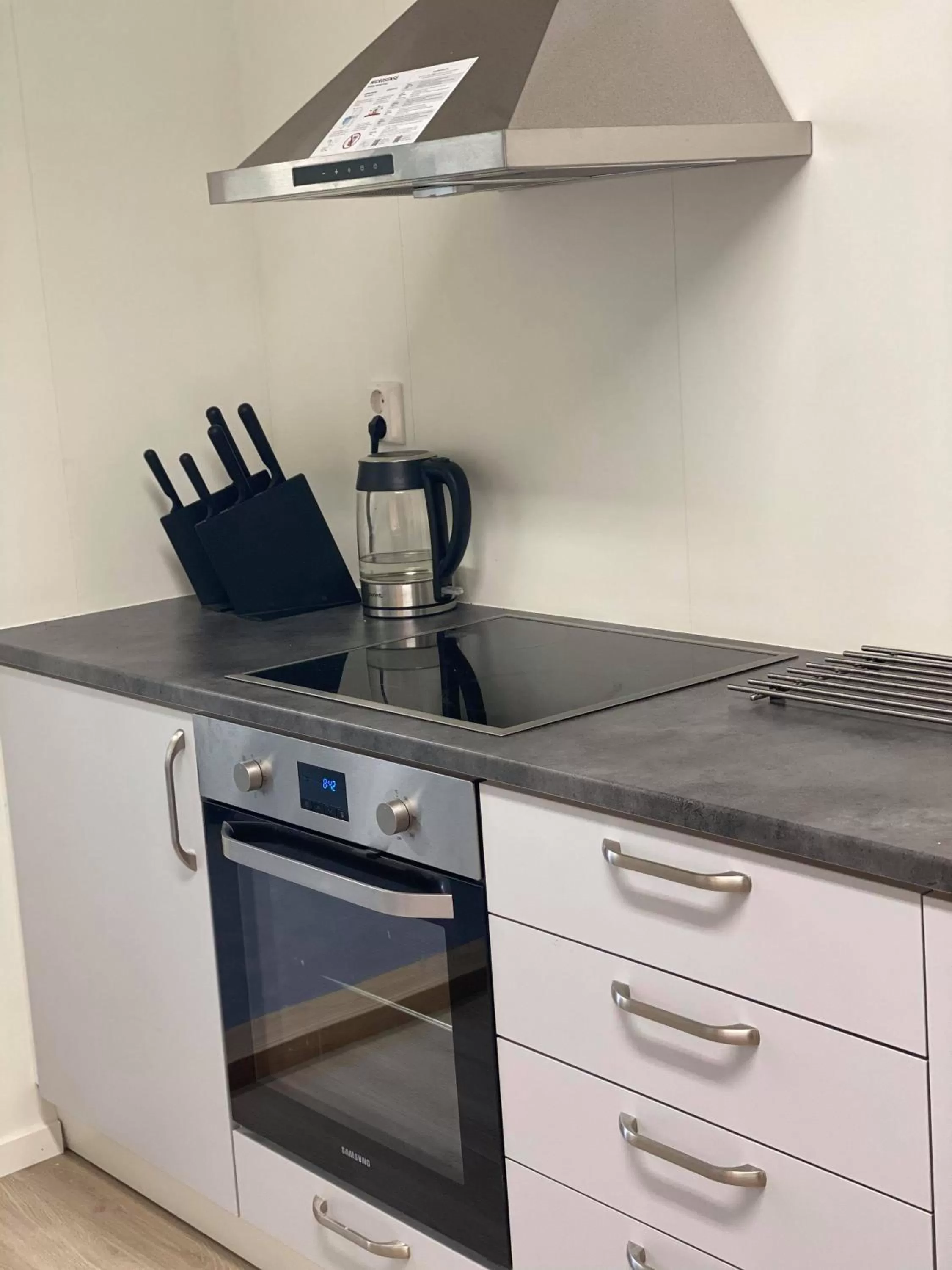 Kitchen or kitchenette in Mosjøen Overnatting, Finnskoggata 20