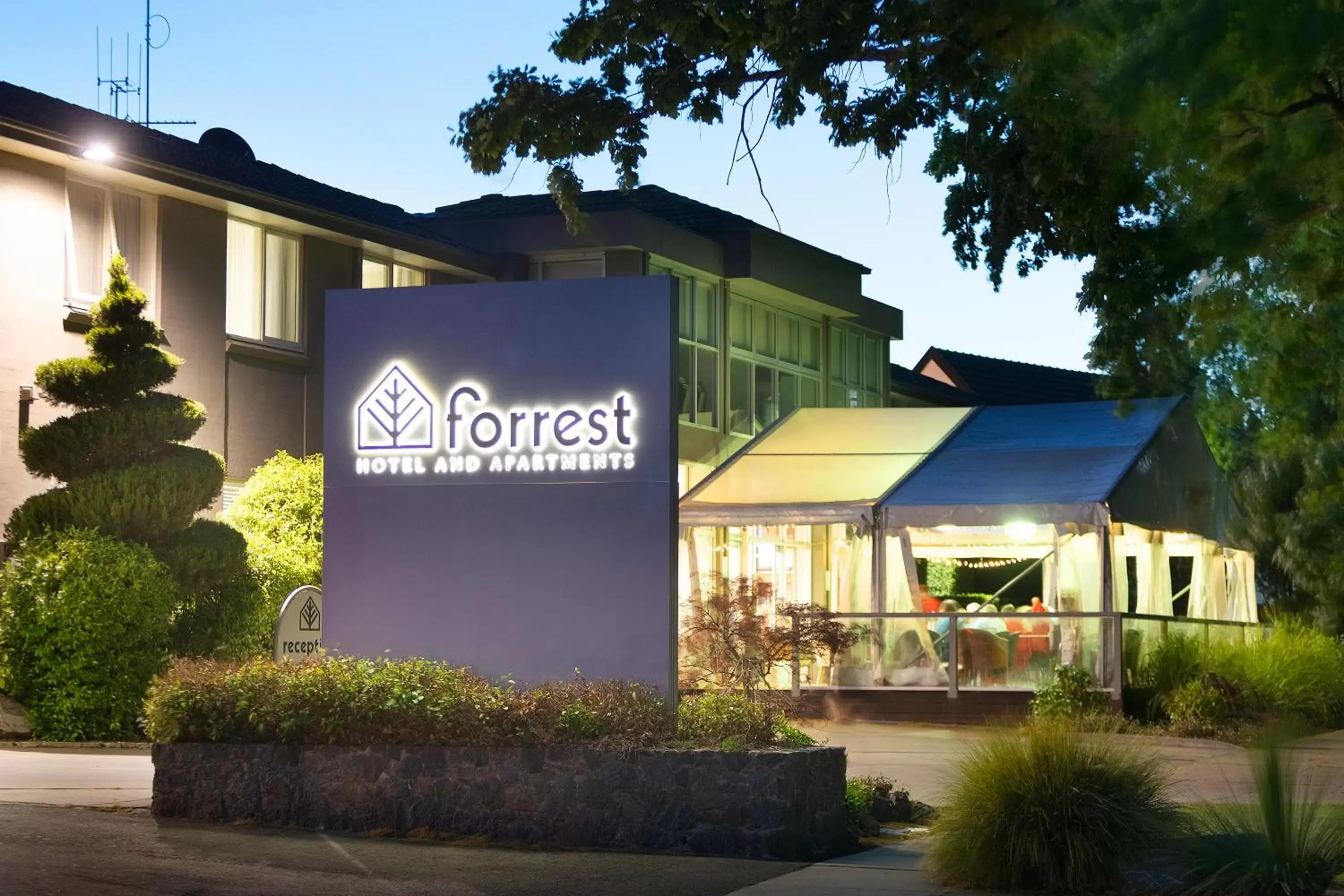 Property logo or sign, Property Building in Forrest Hotel & Apartments