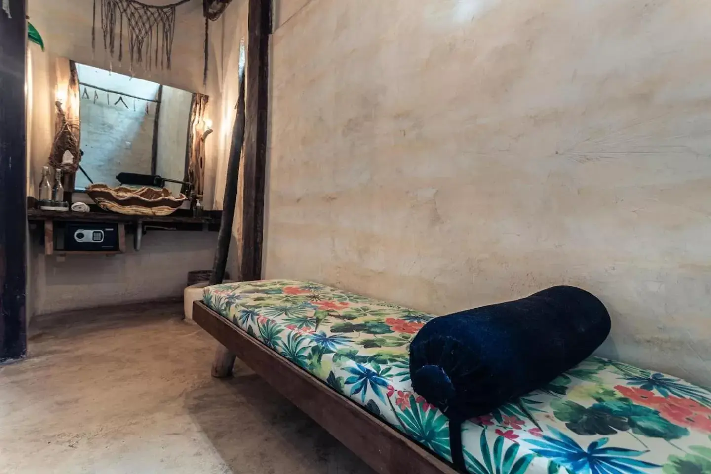 Seating area, Bed in Hidden Treehouse Tulum Eco-Hotel