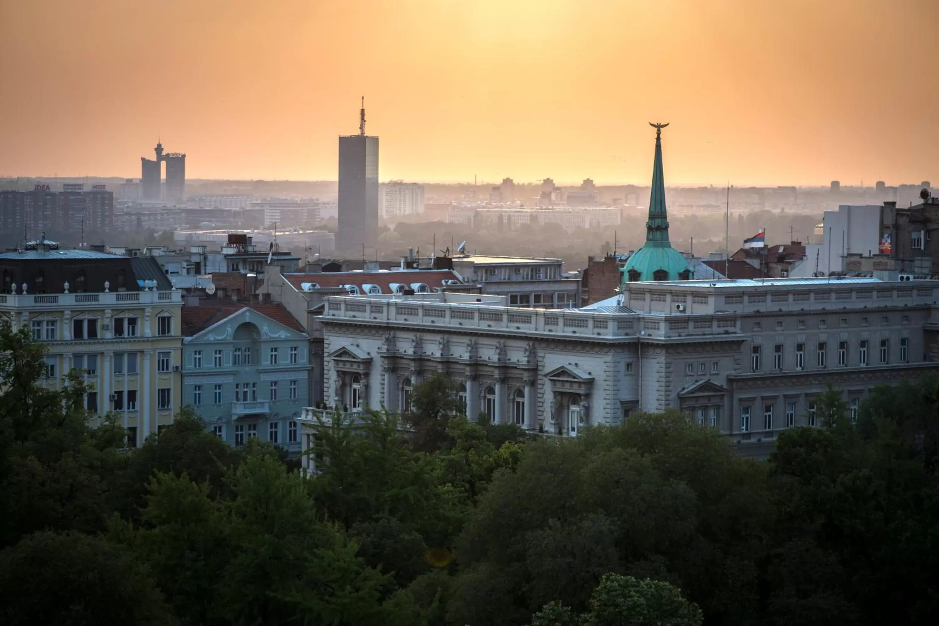 City view in Mercure Belgrade Excelsior