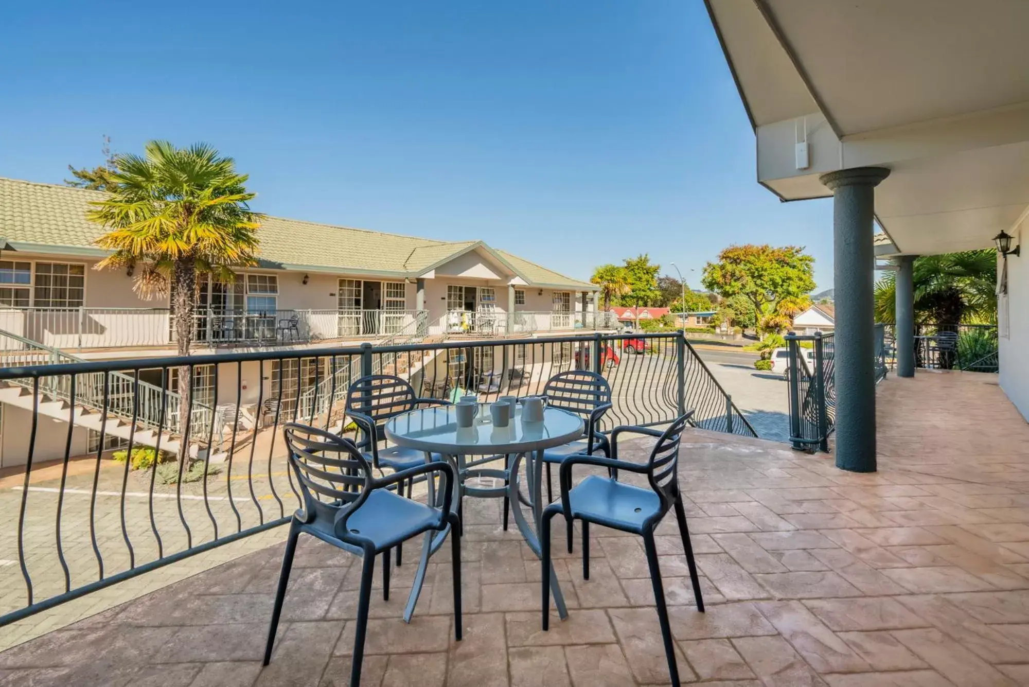 Patio, Balcony/Terrace in Silver Fern Rotorua Suites & Spa