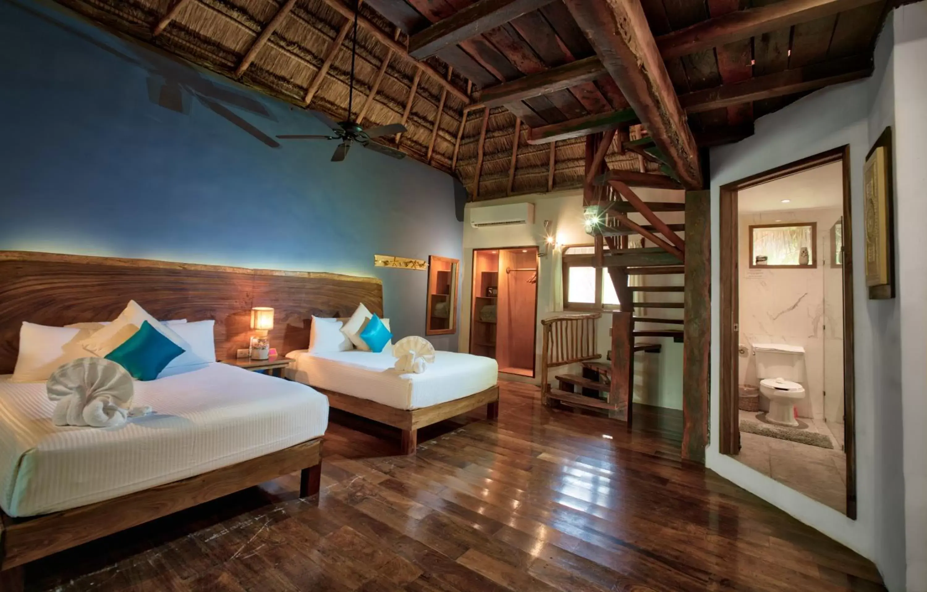 Photo of the whole room, Bed in Playa Canek Beachfront Eco Hotel