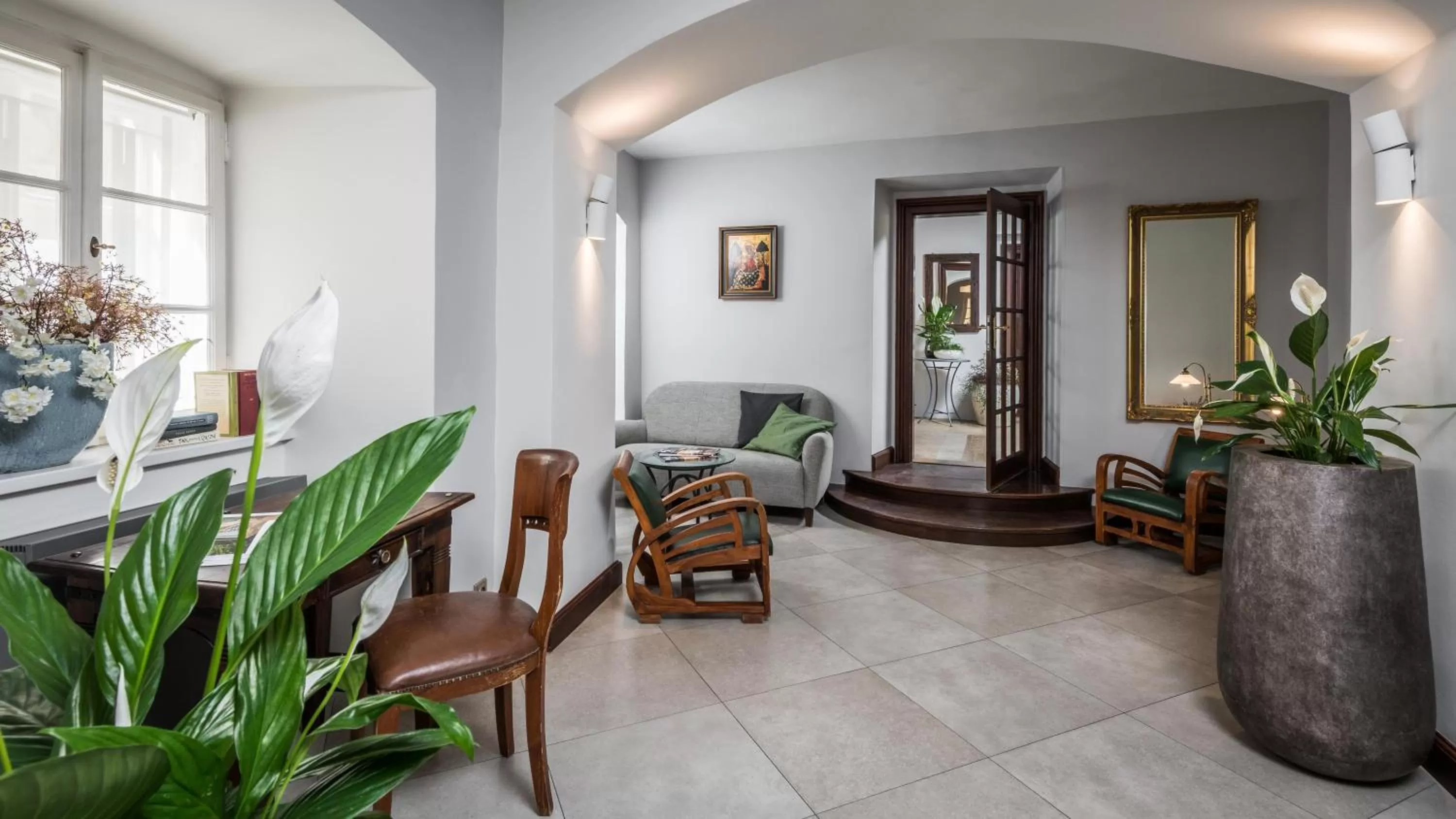 Lobby or reception in Monastery Garden Prague