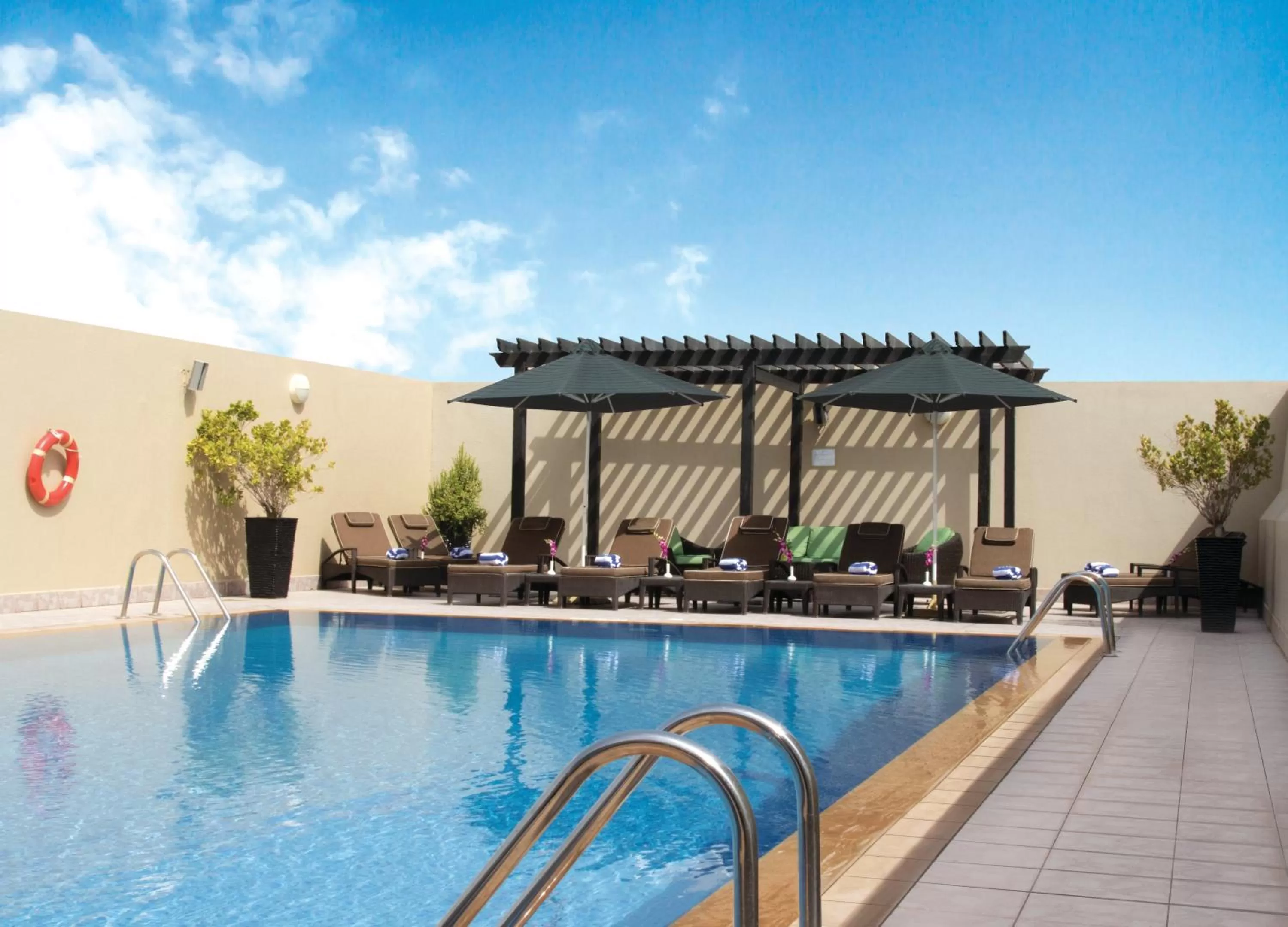 Swimming pool in Al Khoory Hotel Apartments Al Barsha