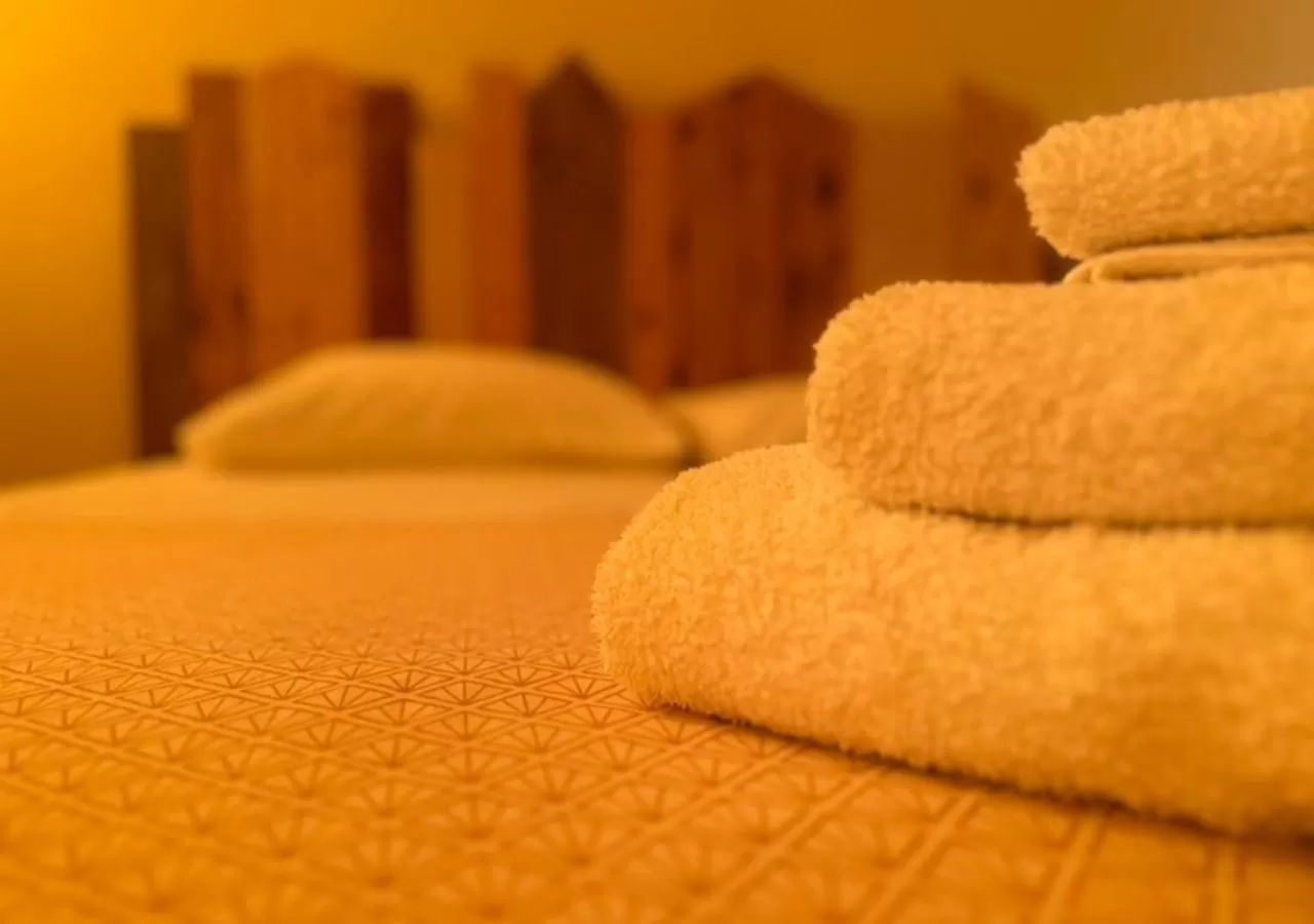 Decorative detail, Bed in Agriostello Riparo