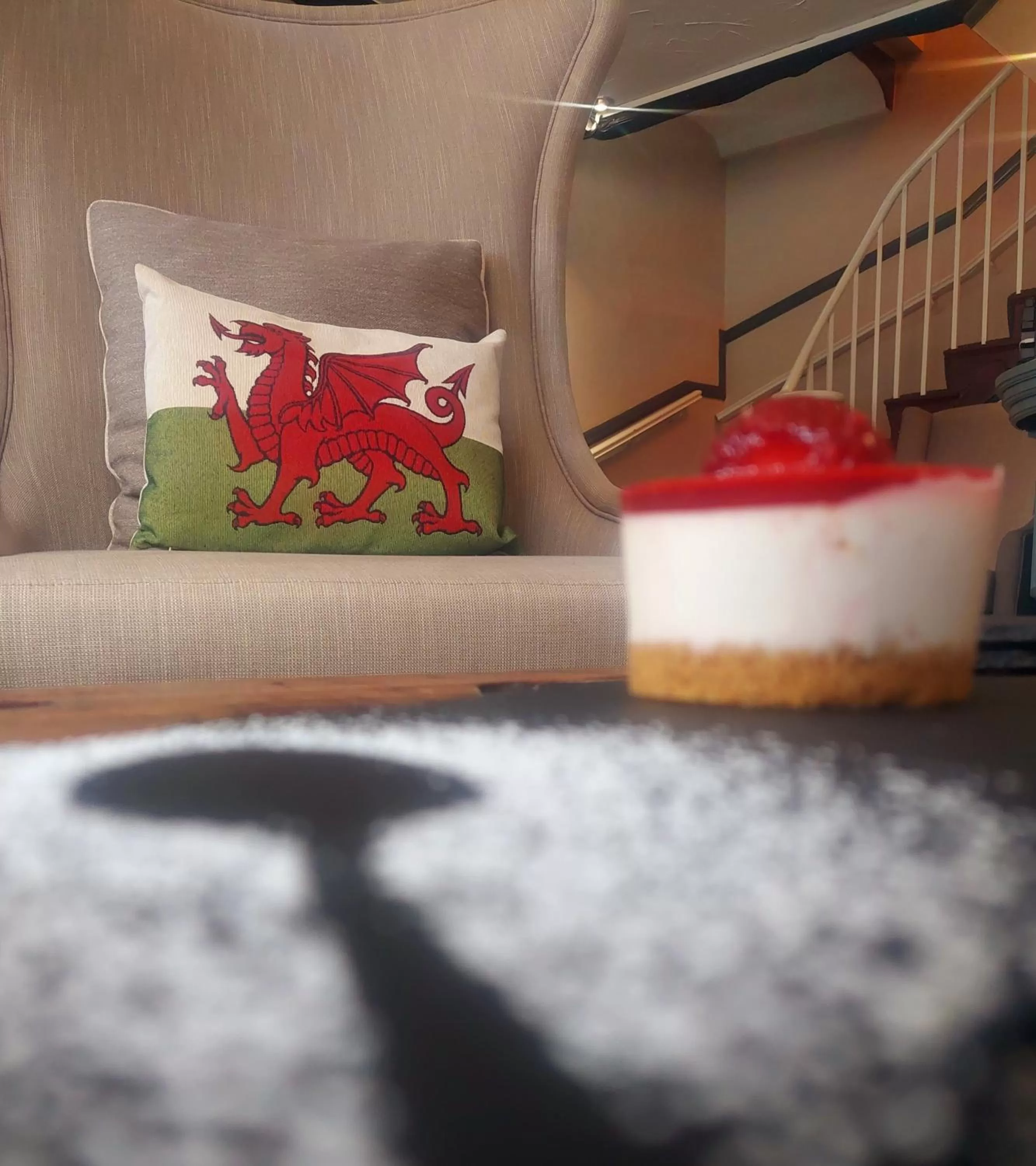 Seating area in The Black Lion Royal Hotel