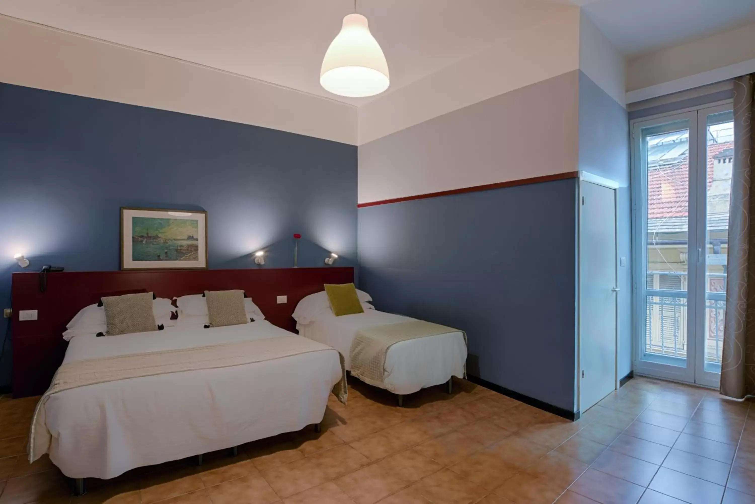 Bedroom, Bed in Hotel Italia e Lido Rapallo