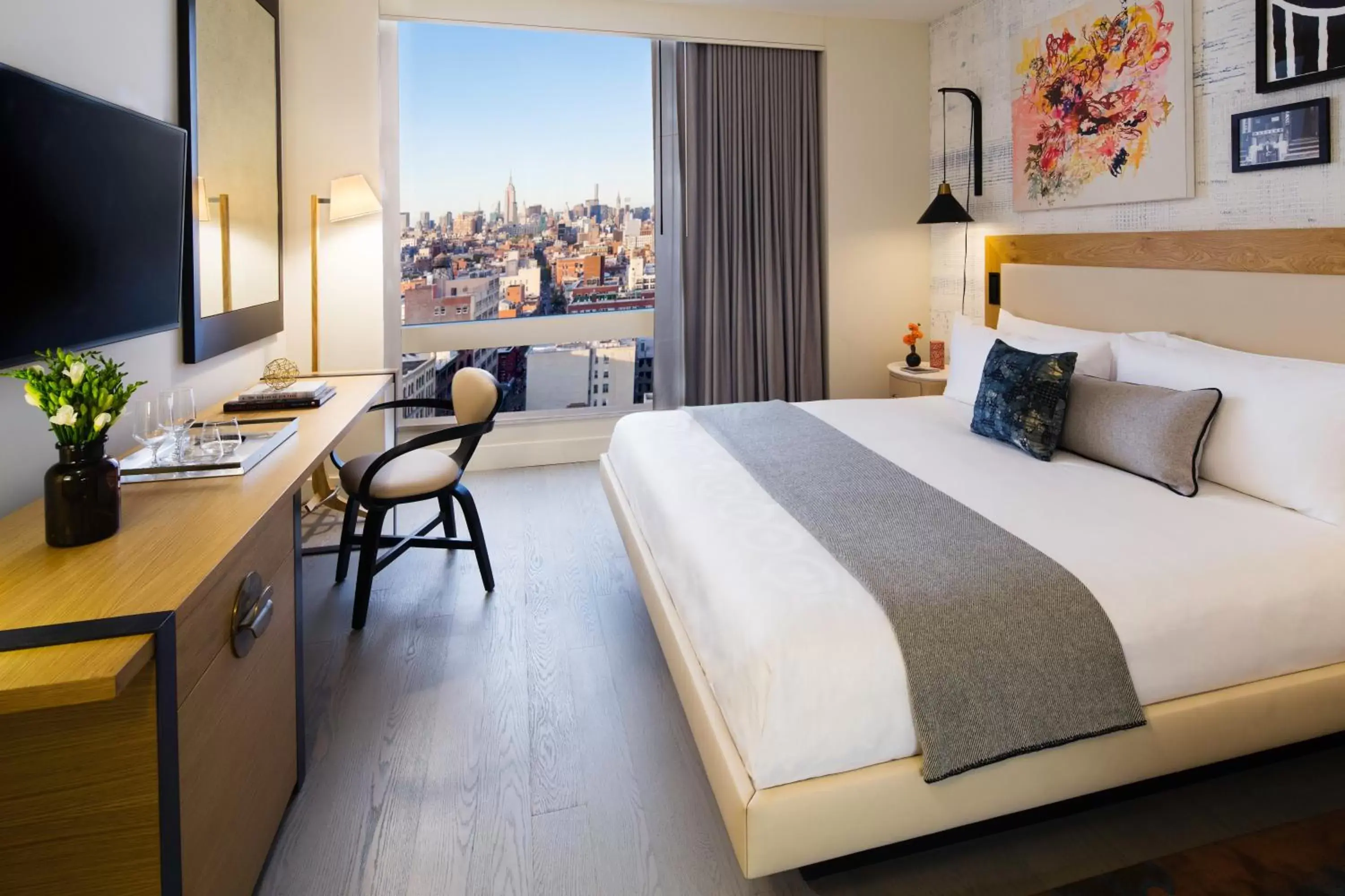 King Room with City View in Hotel 50 Bowery, part of JdV by Hyatt