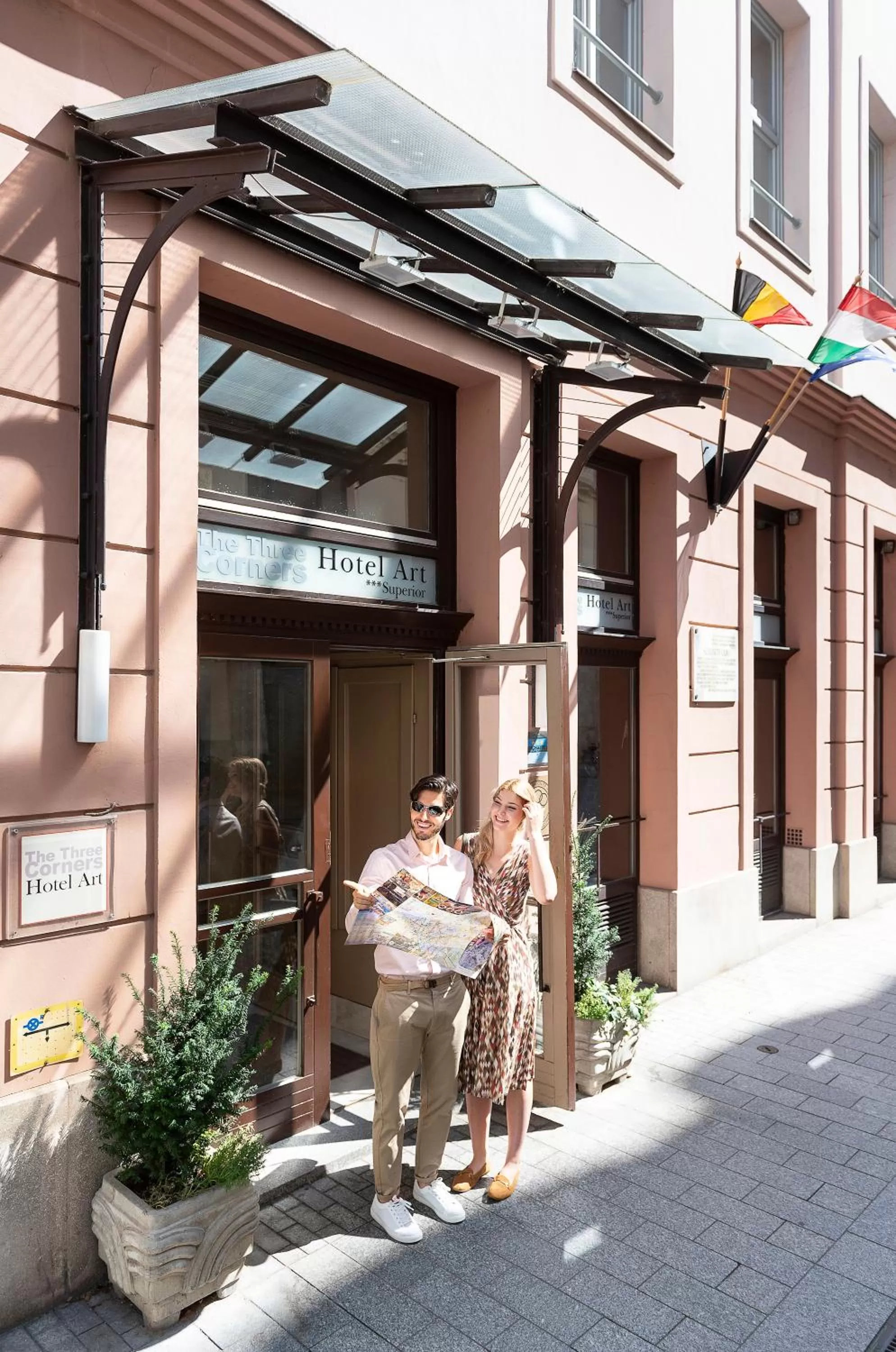 Property building in Three Corners Hotel Art