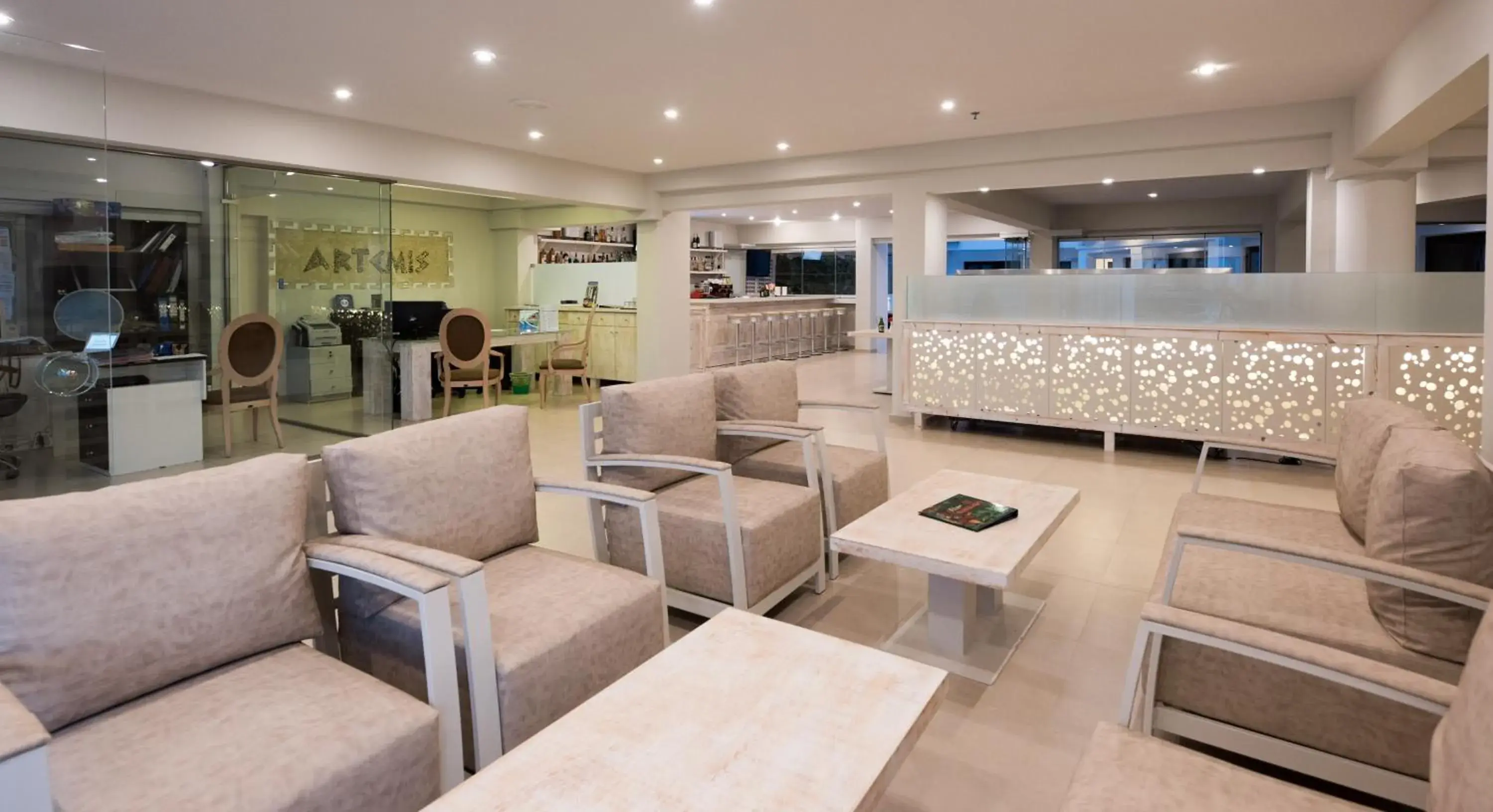 Lobby or reception, Lounge/Bar in Artemis Hotel Apartments