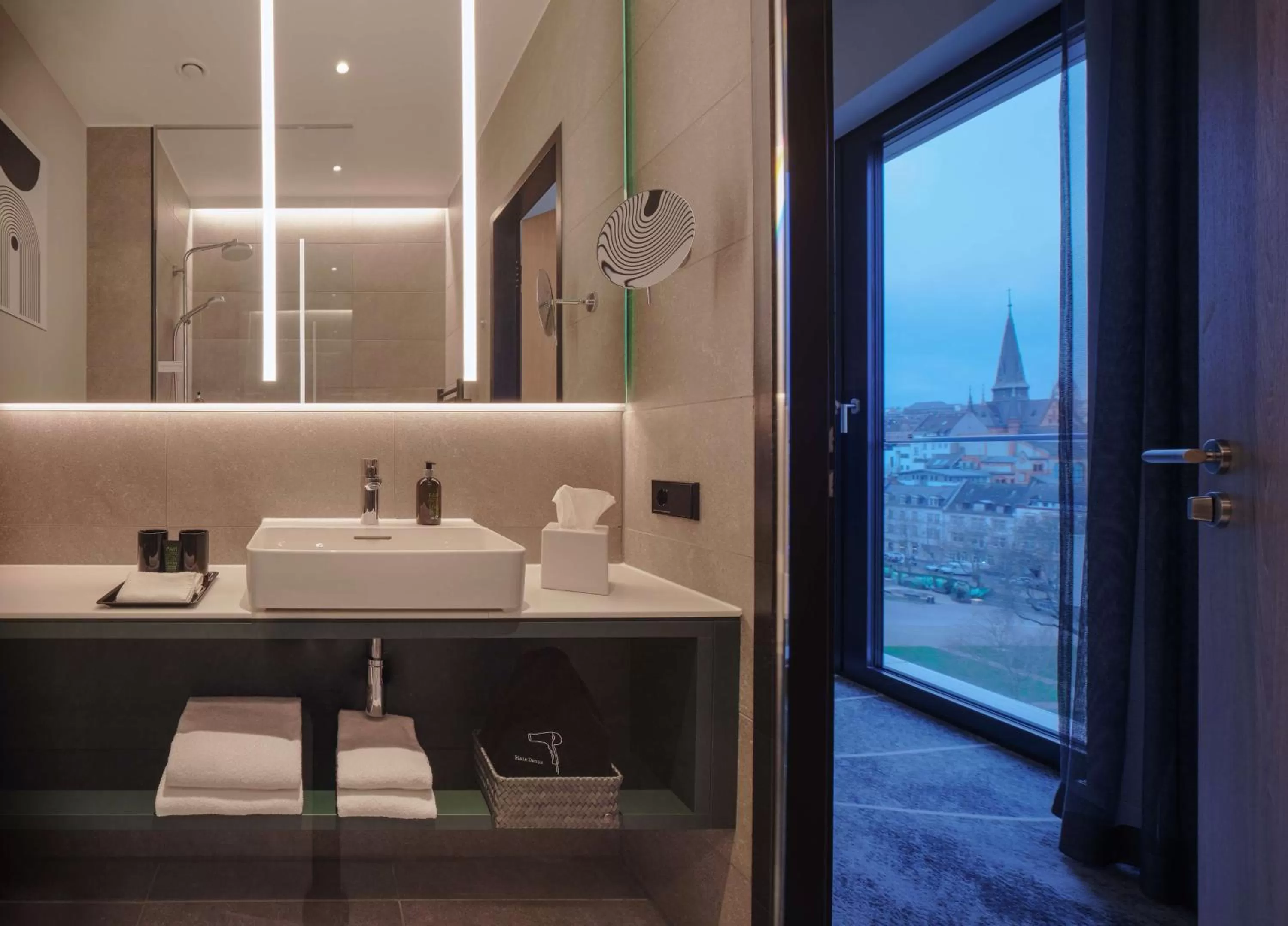 Bathroom in Adina Apartment Hotel Wiesbaden