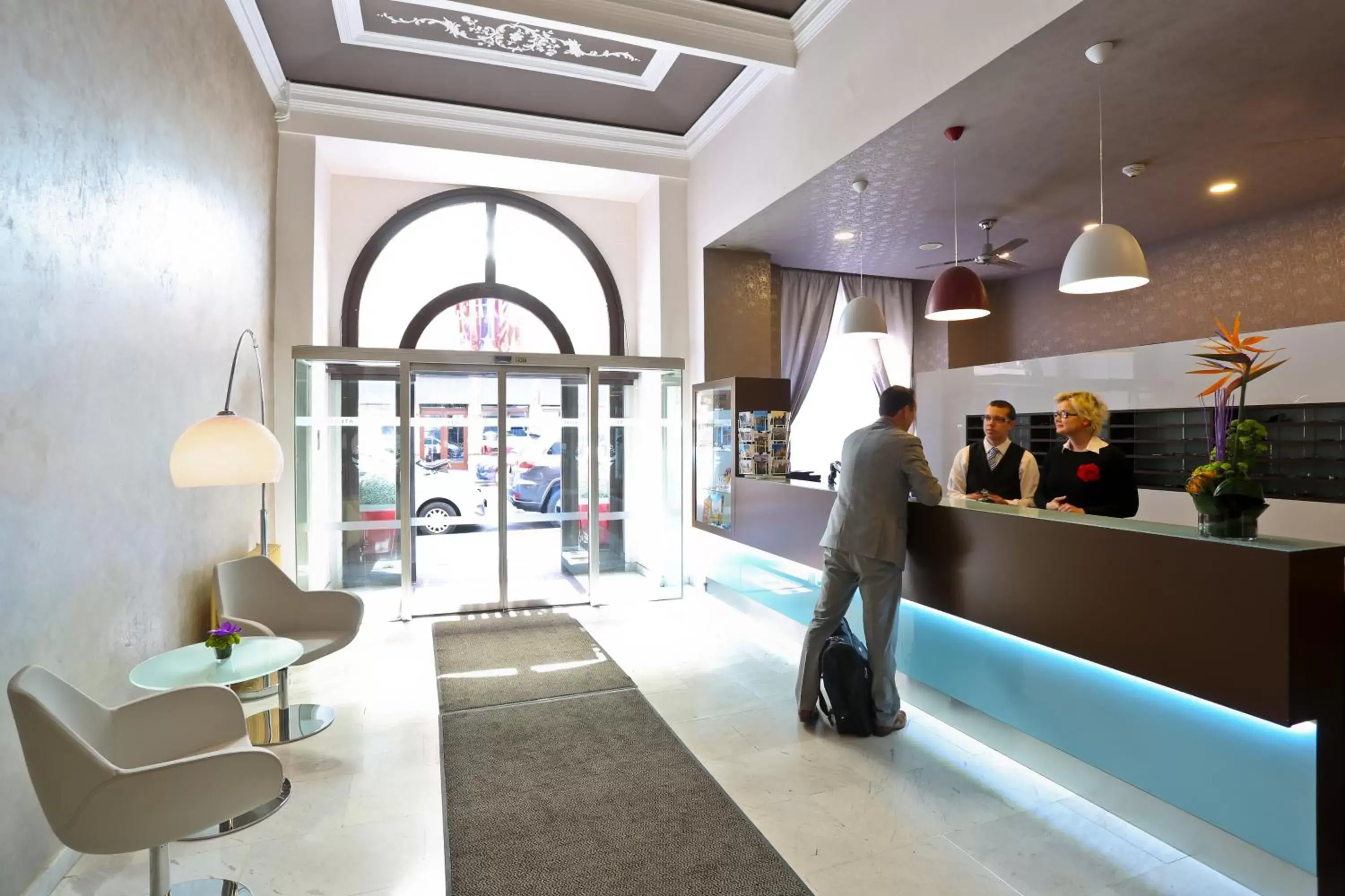 Lobby or reception in Atlantic Hotel