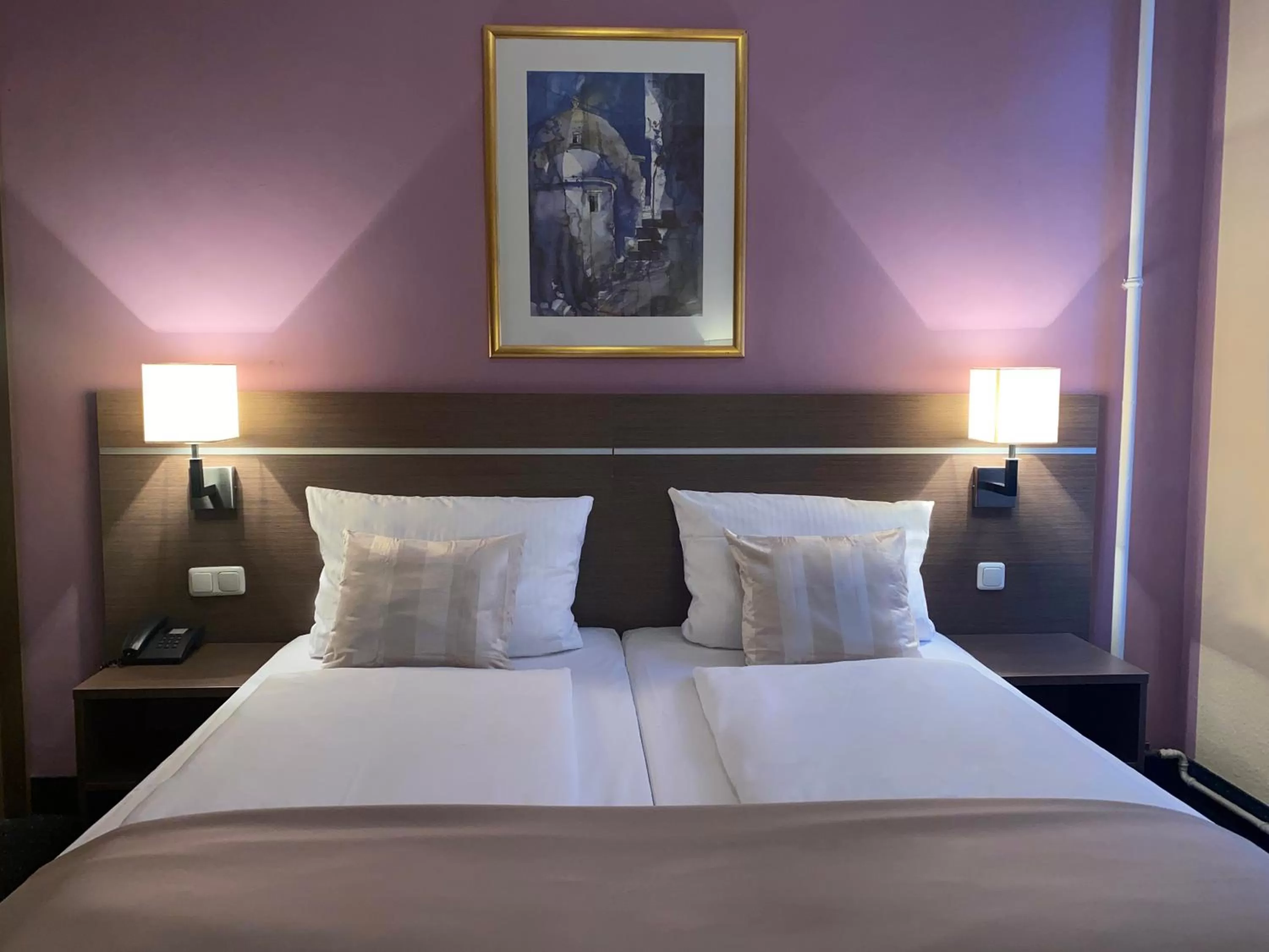 Bedroom, Bed in Hotel Hansehof