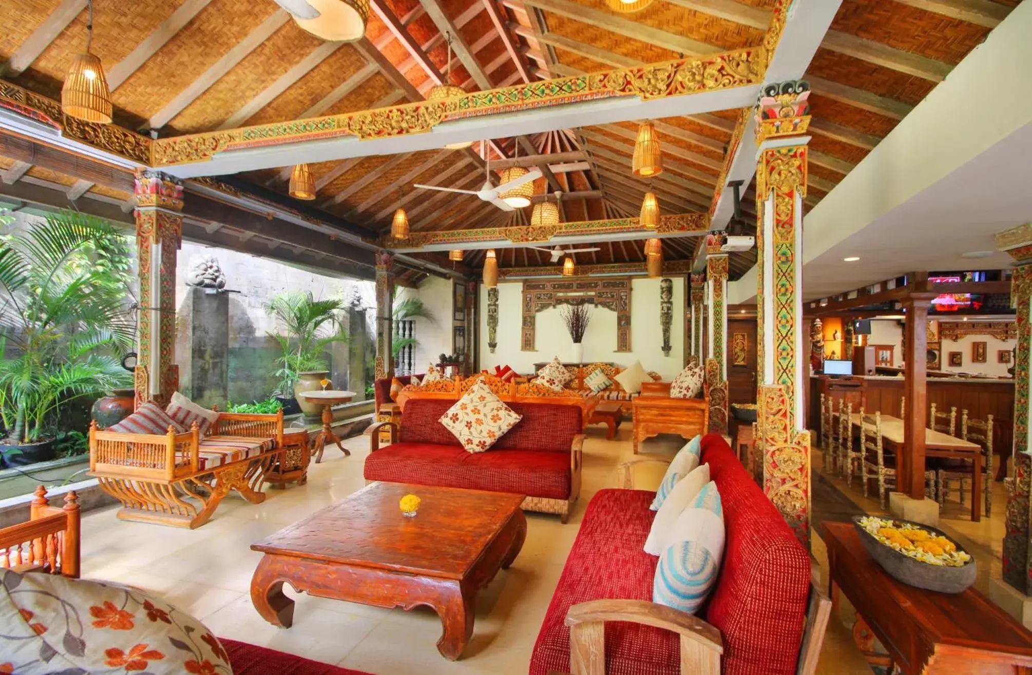 Communal lounge/ TV room, Lounge/Bar in Rama Garden Hotel Bali