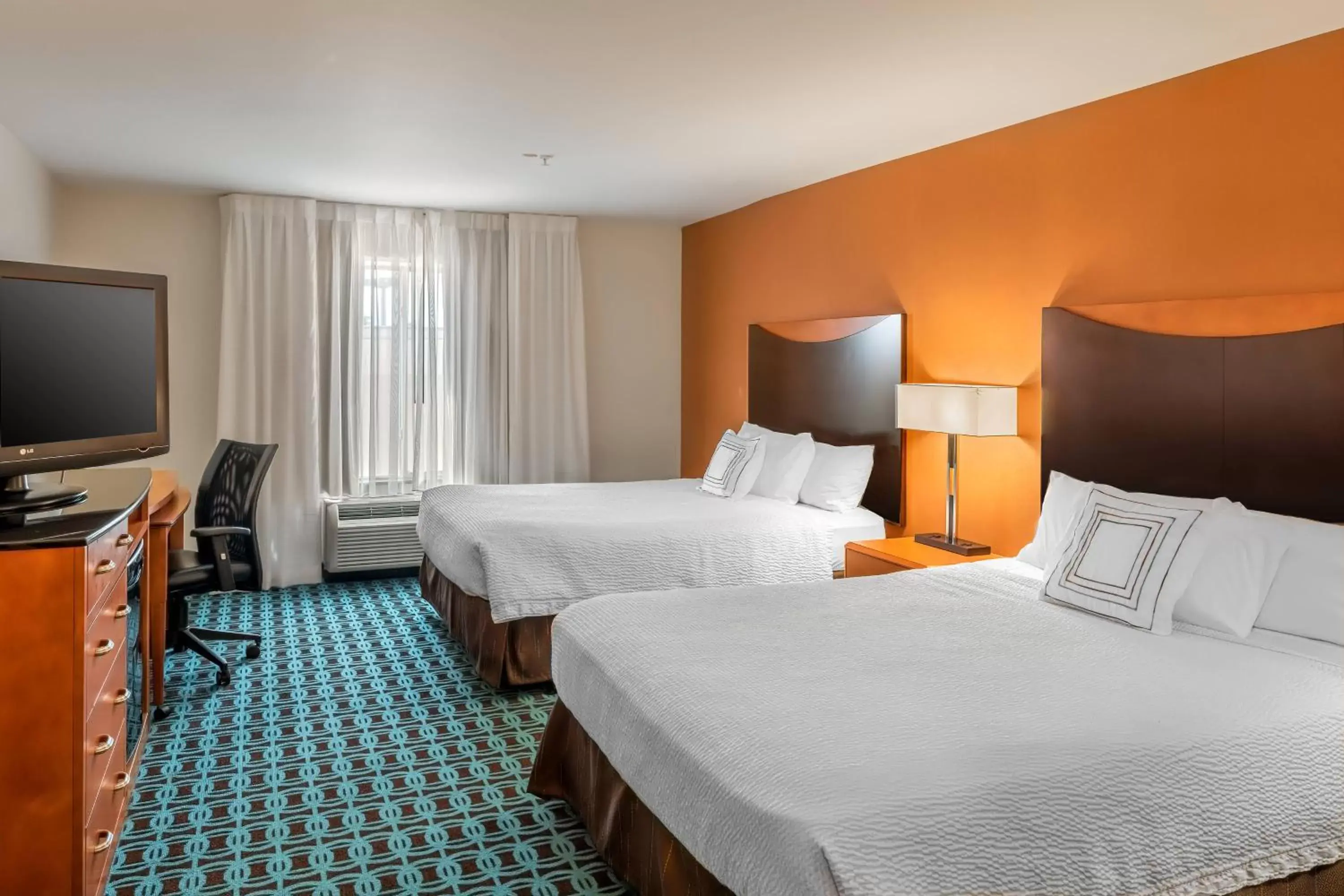 Queen Room with Two Queen Beds and Adapted Tub - Mobility and Hearing Accessible in Fairfield Inn & Suites by Marriott New Braunfels