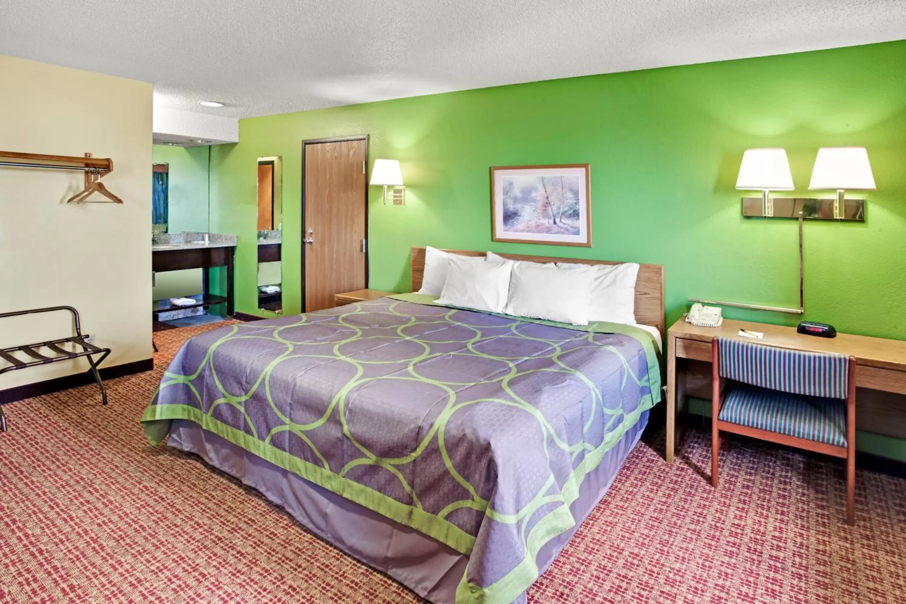 Photo of the whole room, Bed in Super 8 by Wyndham Romeoville Bolingbrook