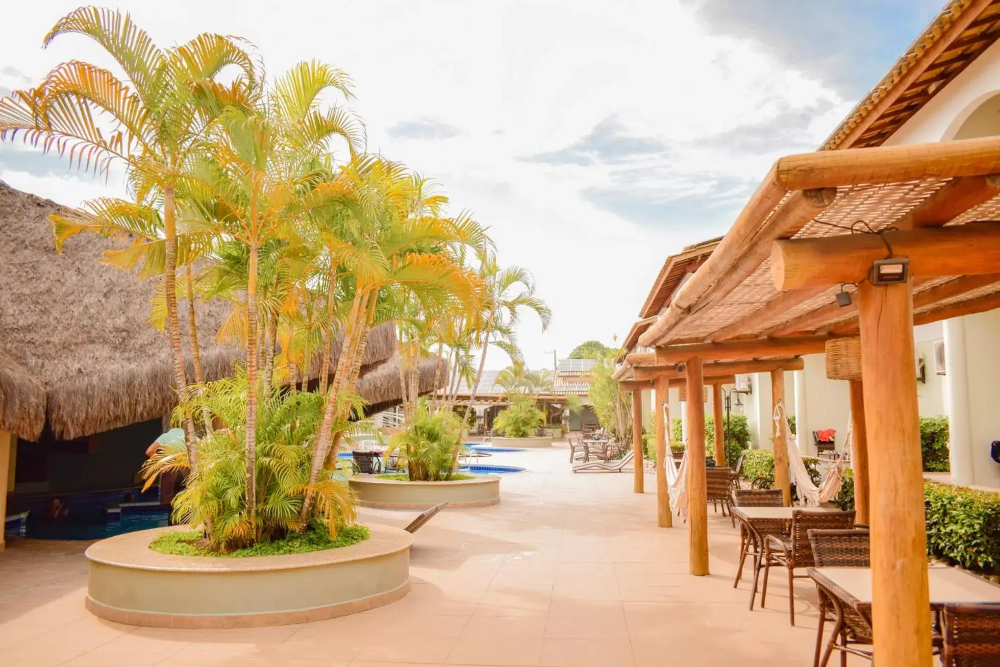 Inner courtyard view in Sarana Praia Hotel