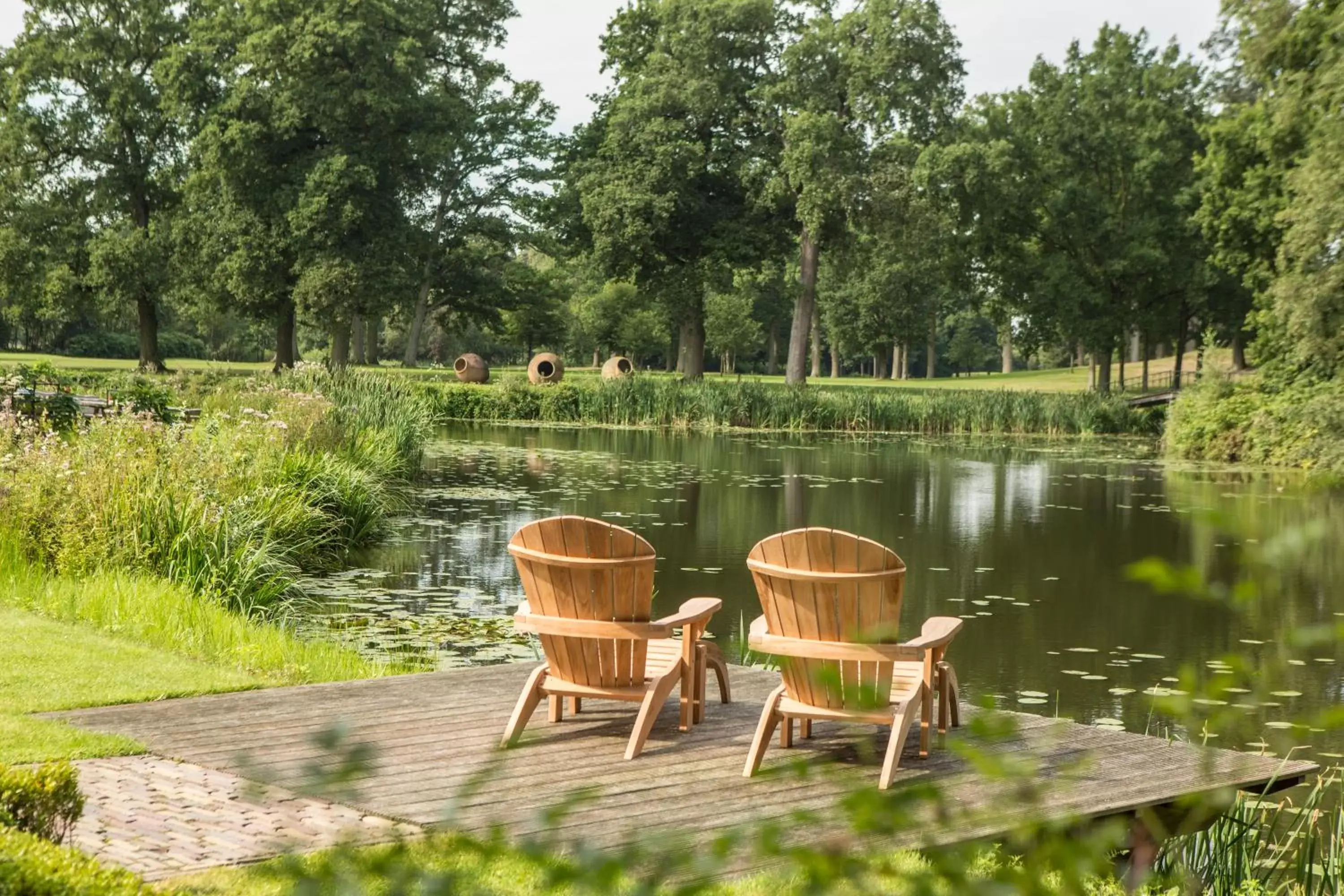 Garden view in Kasteel Engelenburg