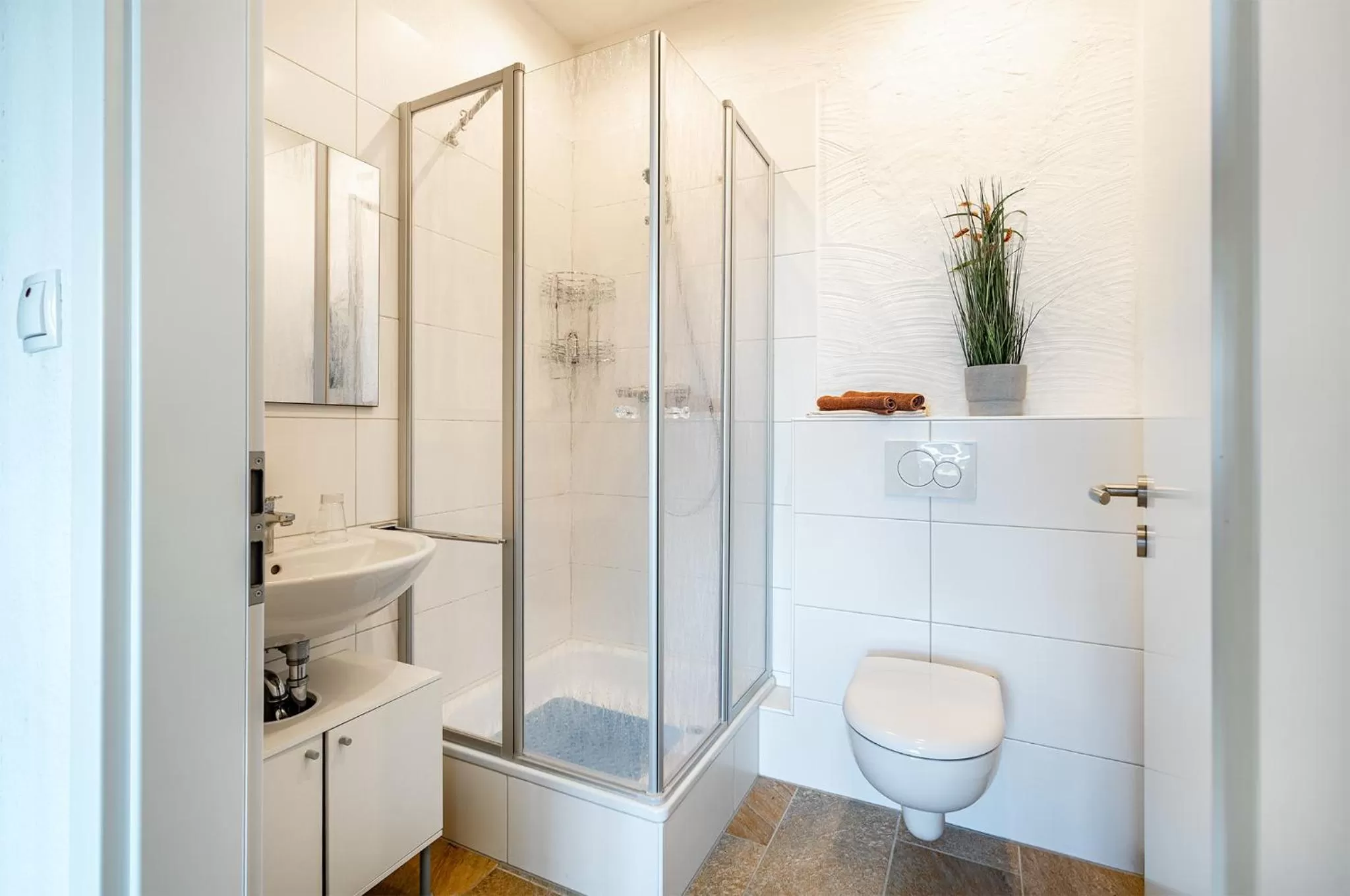 Shower in Villa Moorstern am Badesee Tannenhausen