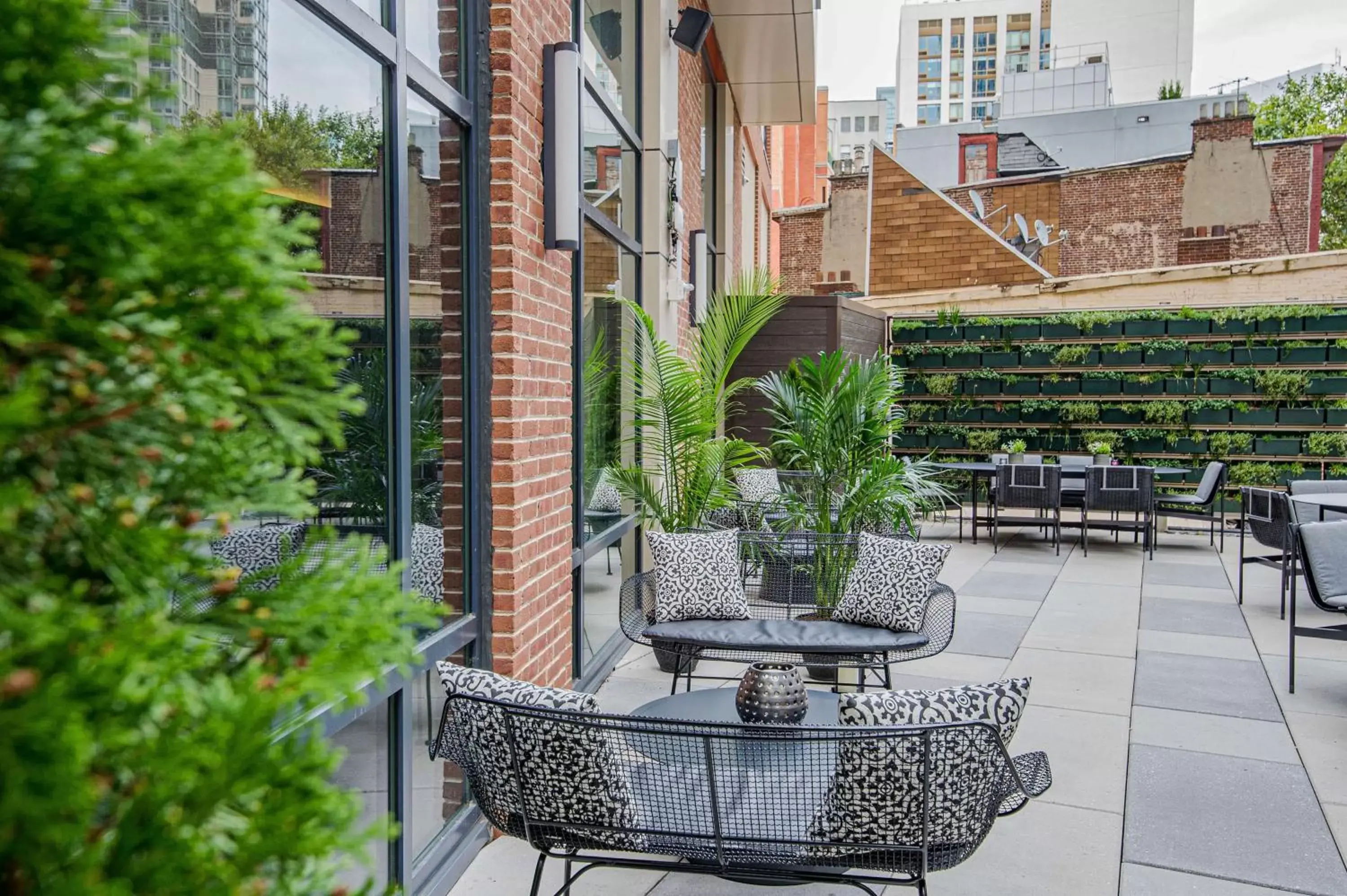 Patio in Canopy By Hilton Jersey City Arts District