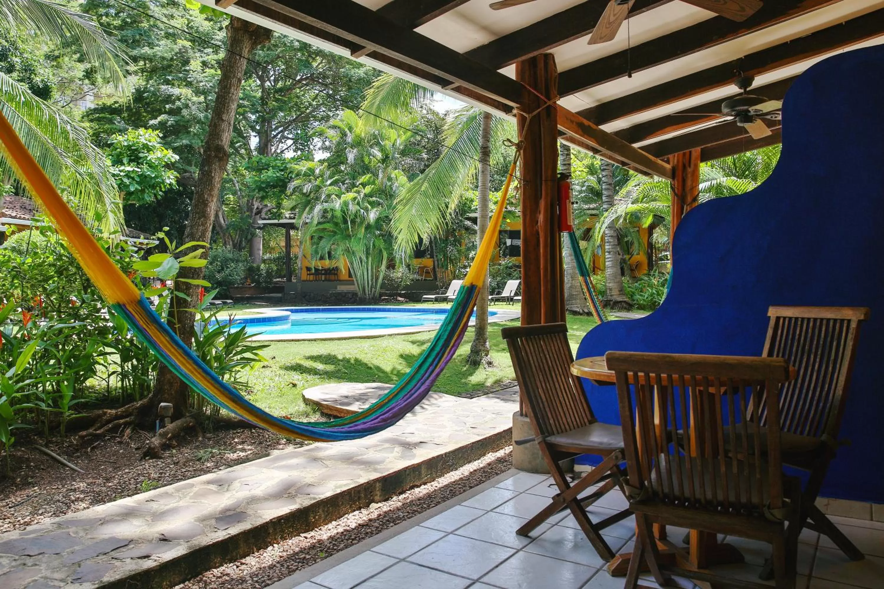 Patio, Swimming Pool in Villas Macondo
