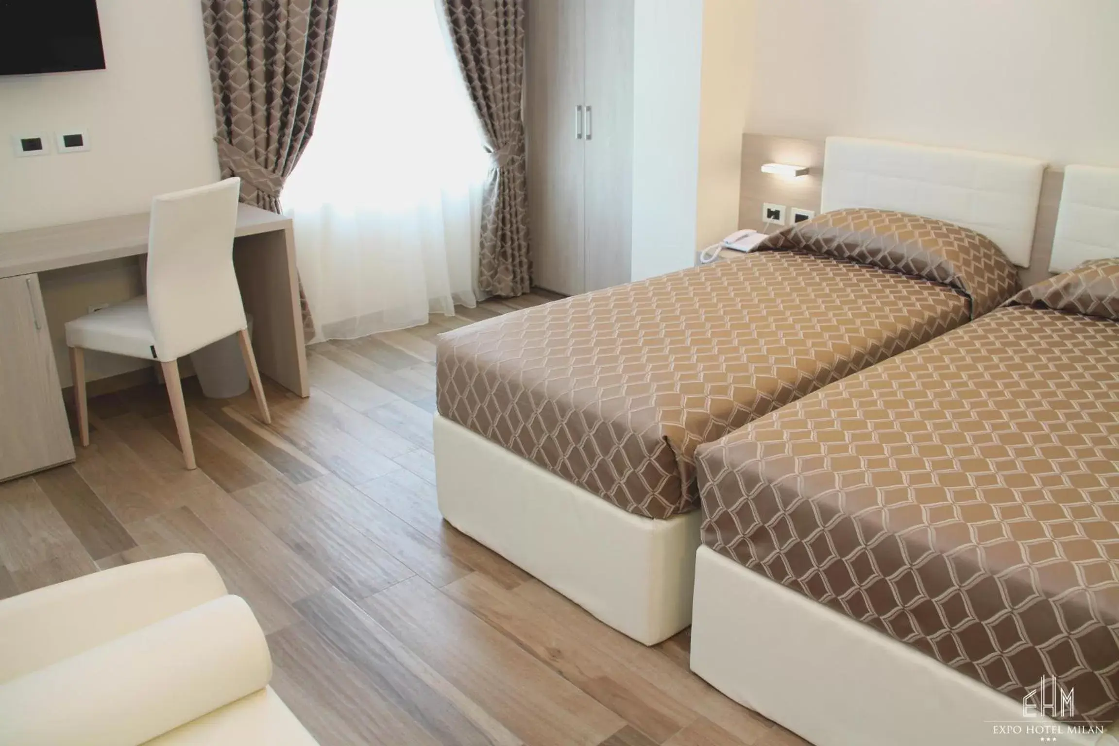 Bedroom, Bed in Expo Hotel Milan