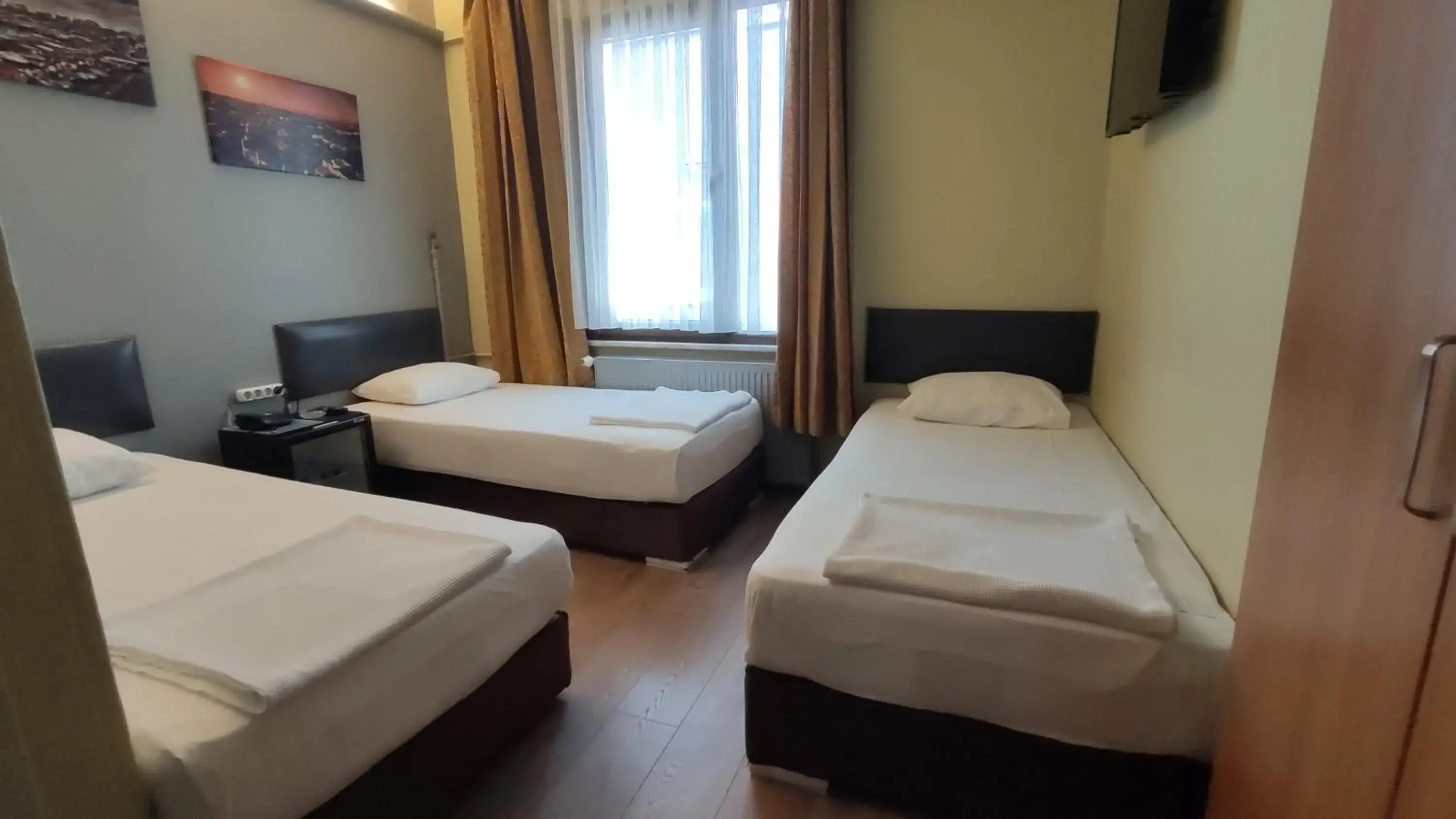 Bed in Hotel Torun