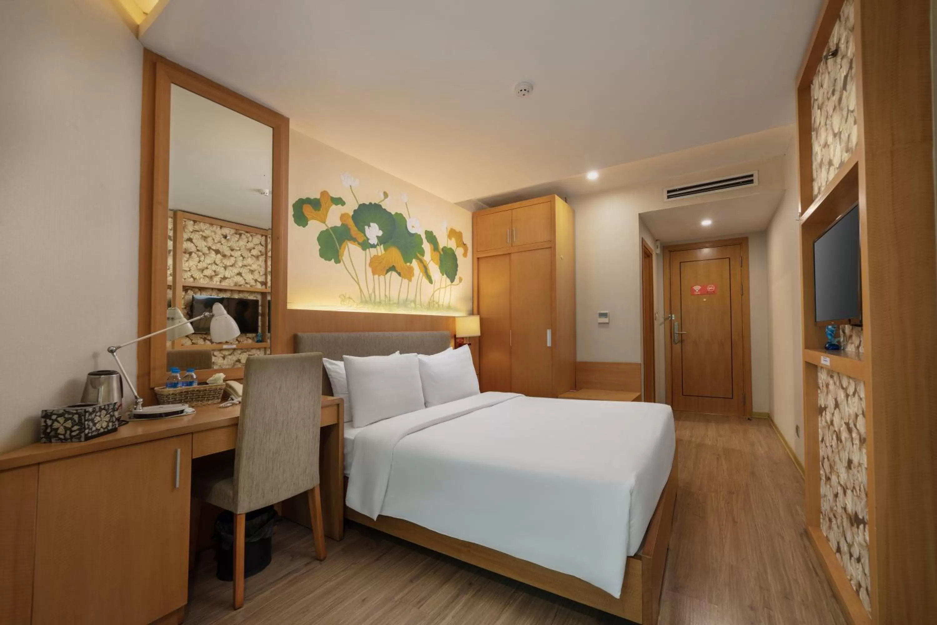 Bed in HALO HANOI HOTEL