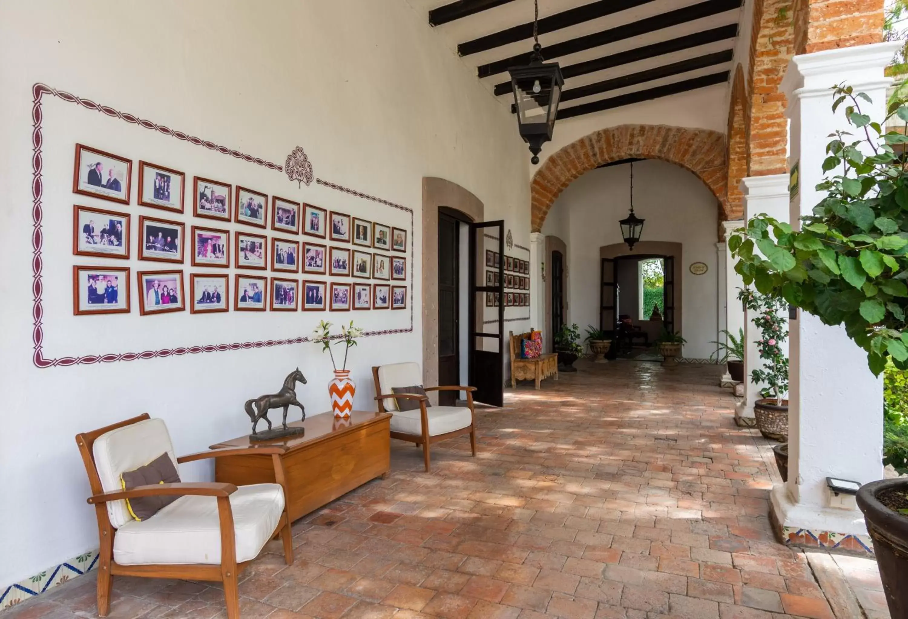 Patio in Hotel Hacienda San Cristóbal