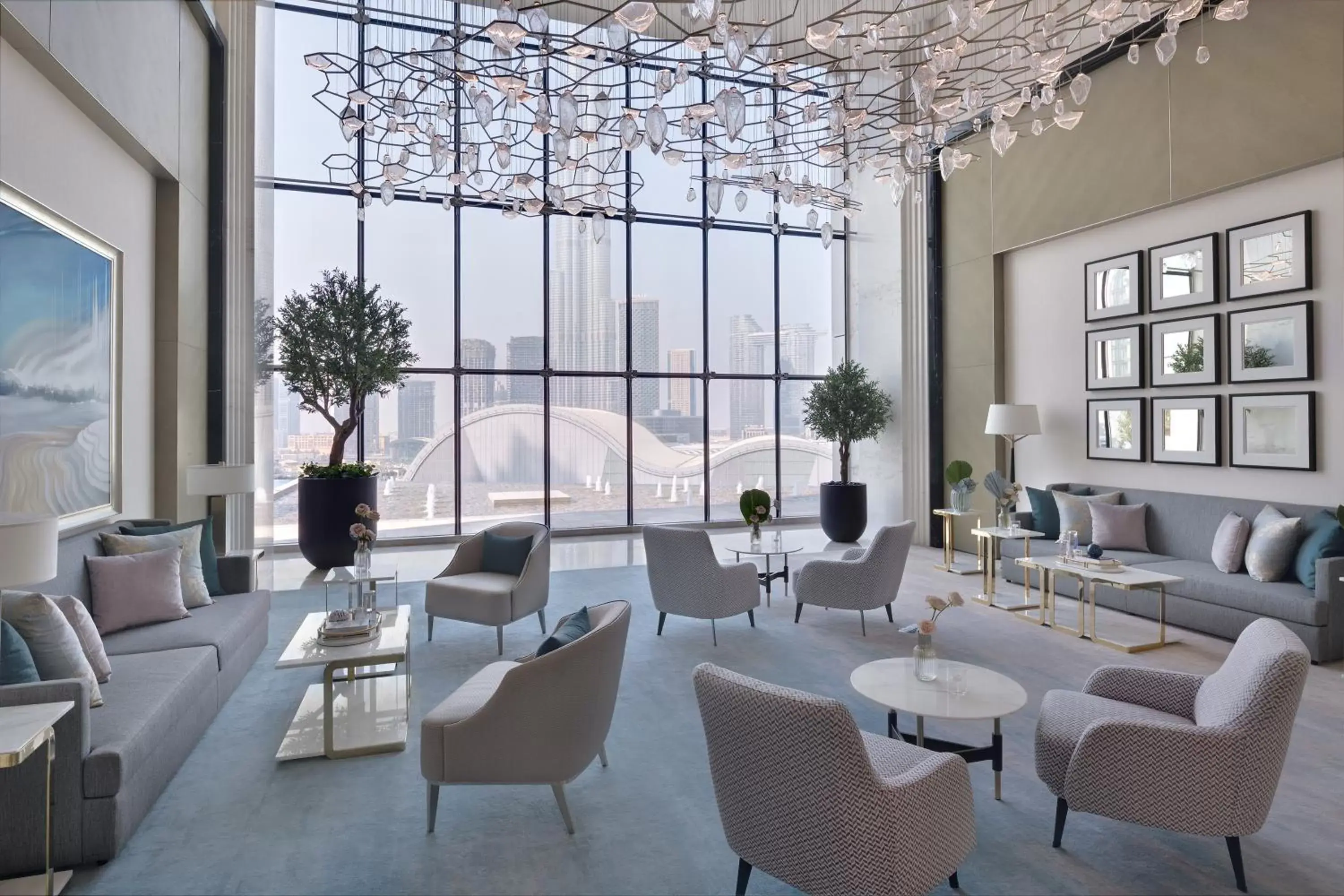 Lounge or bar in Address Dubai Mall Lounge or bar in Address Dubai Mall