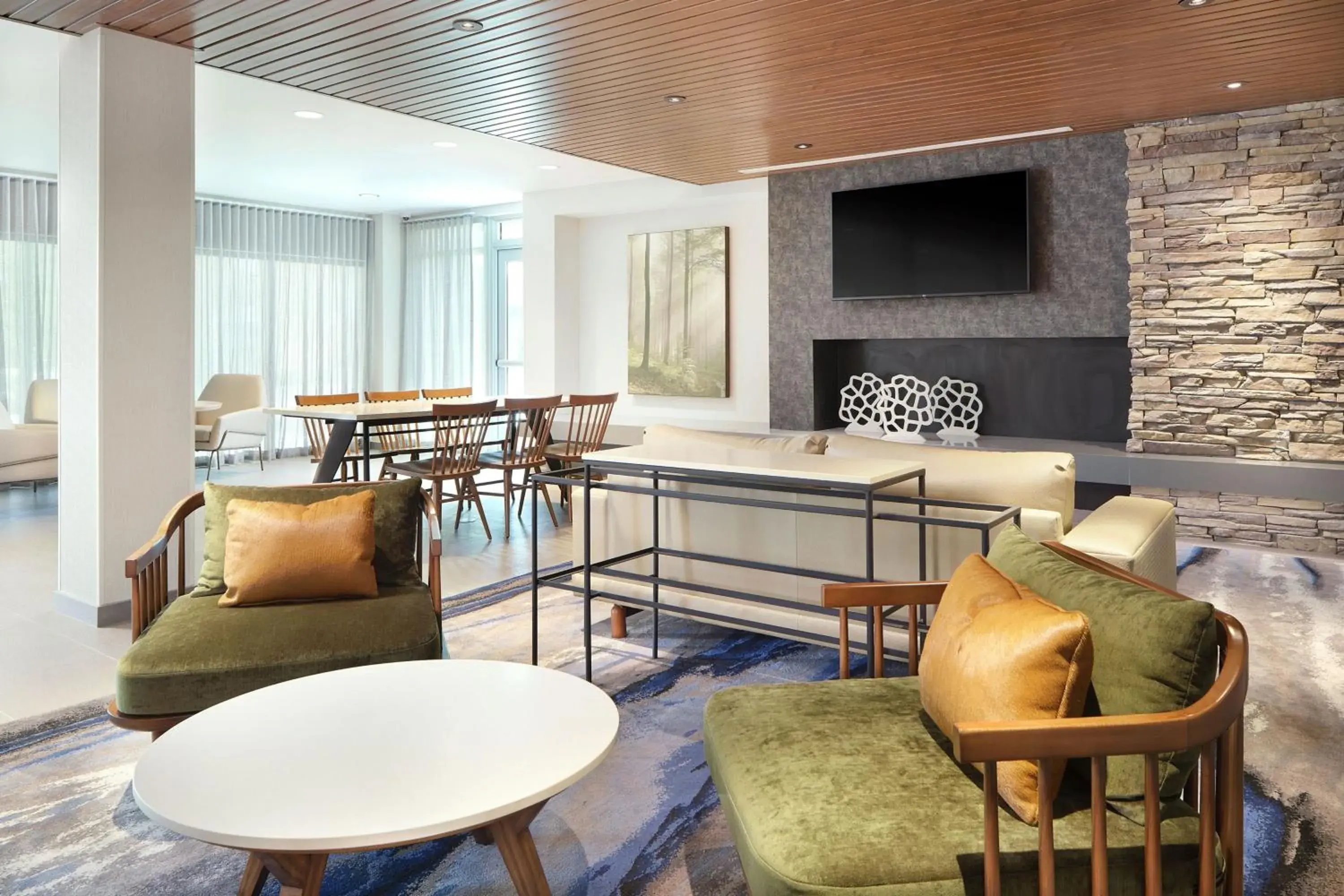 Lobby or reception, Lounge/Bar in Fairfield Inn & Suites by Marriott Fort Lauderdale Northwest