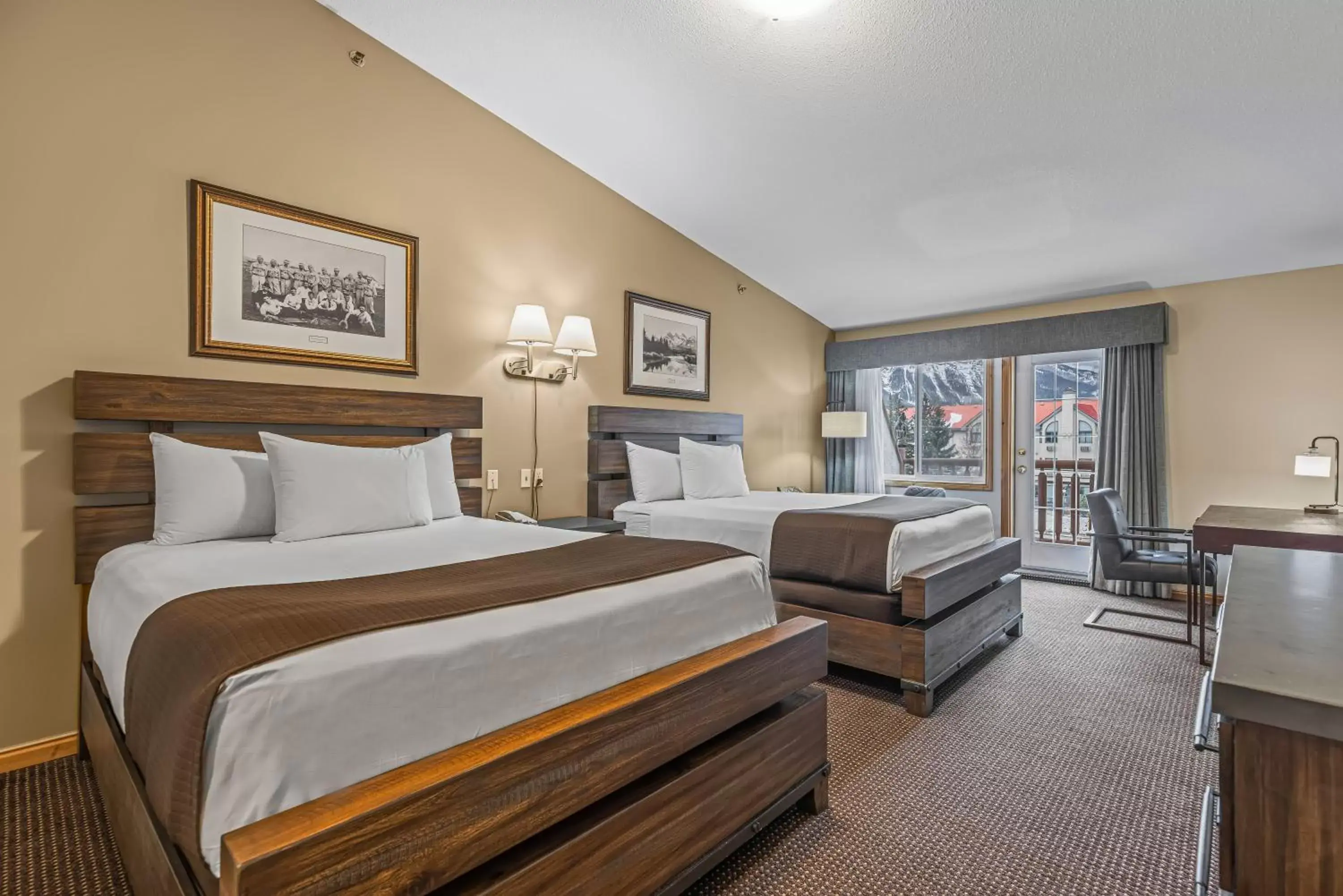Standard Queen Room with Two Queen Beds in Canmore Rocky Mountain Inn