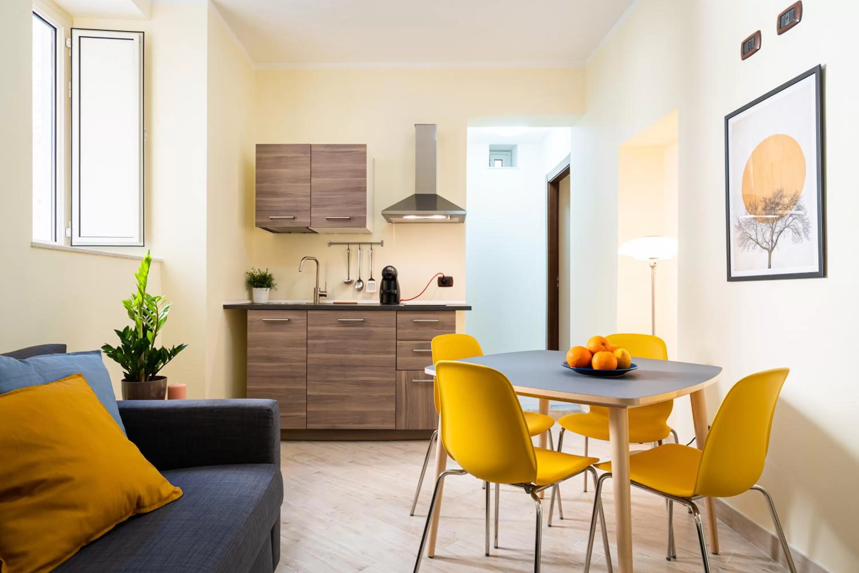 Kitchen or kitchenette in Open Sicily Residence - Central Apartments Near Quattro Canti