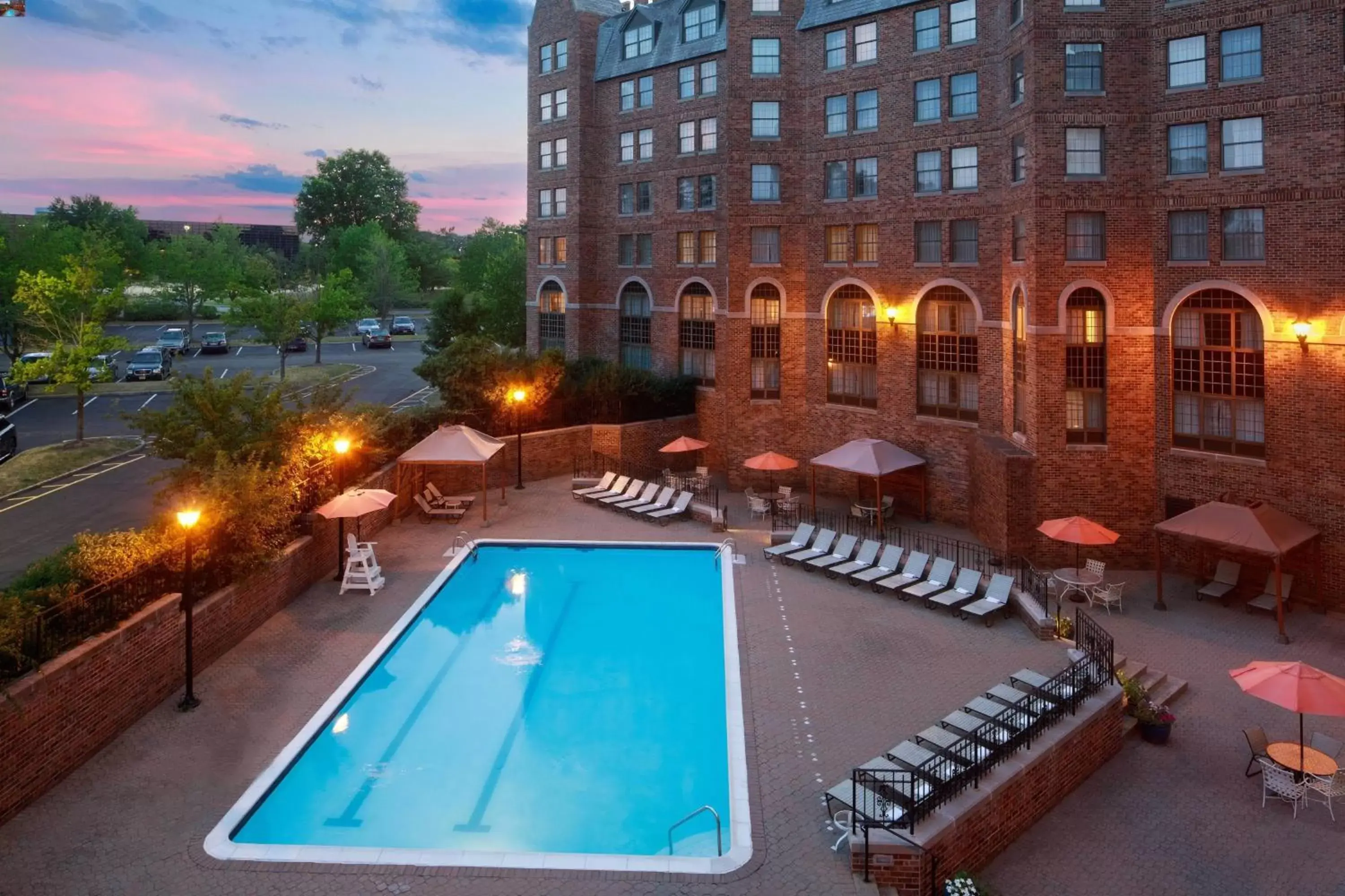 Property building, Pool View in Sheraton Parsippany Hotel