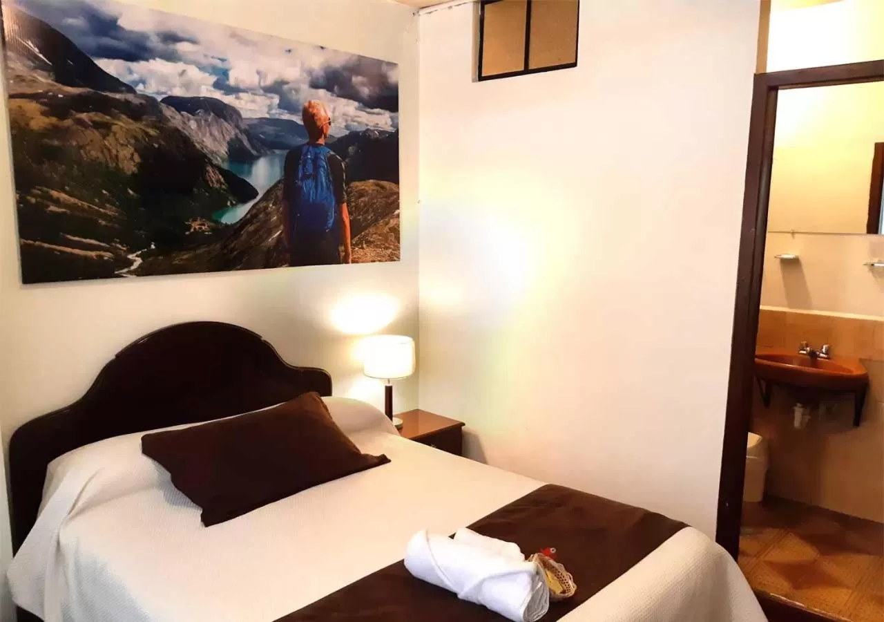 Bed in La Merced Plaza Hospedaje