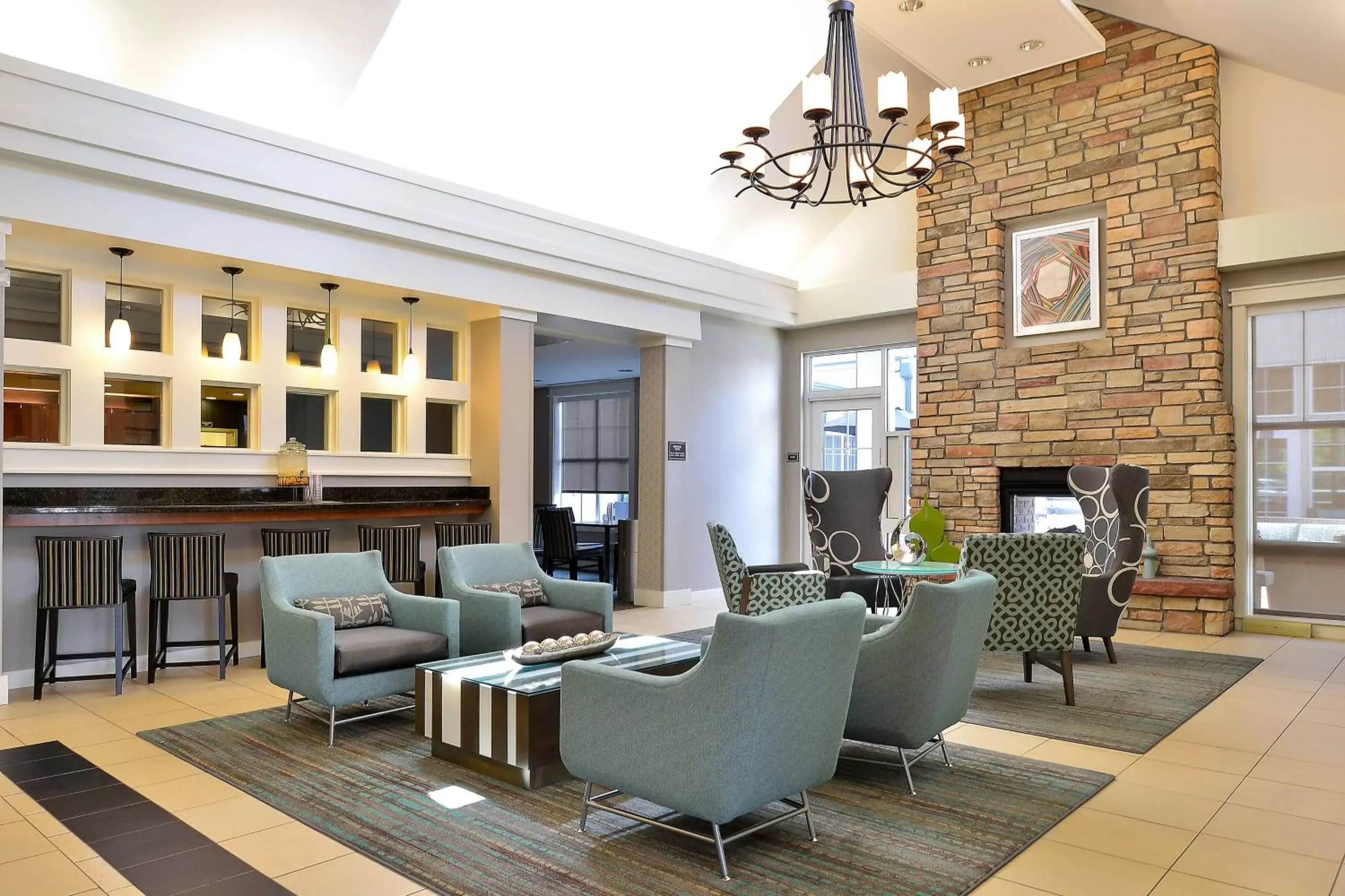 Lobby or reception, Seating Area in Residence Inn by Marriott Denver Airport at Gateway Park