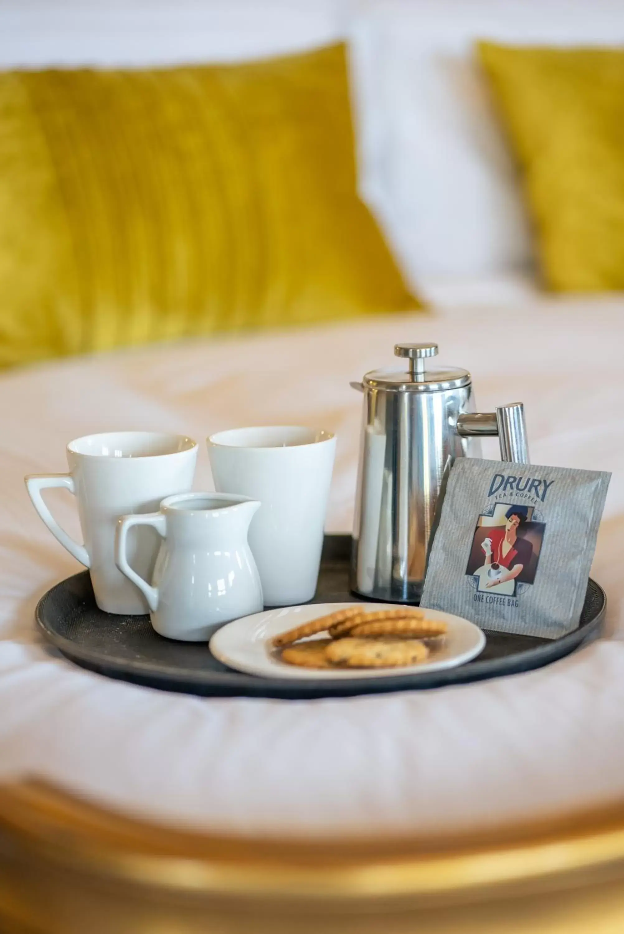 Coffee/tea facilities, Bed in Broome Park Hotel Coffee/tea facilities, Bed in Broome Park Hotel