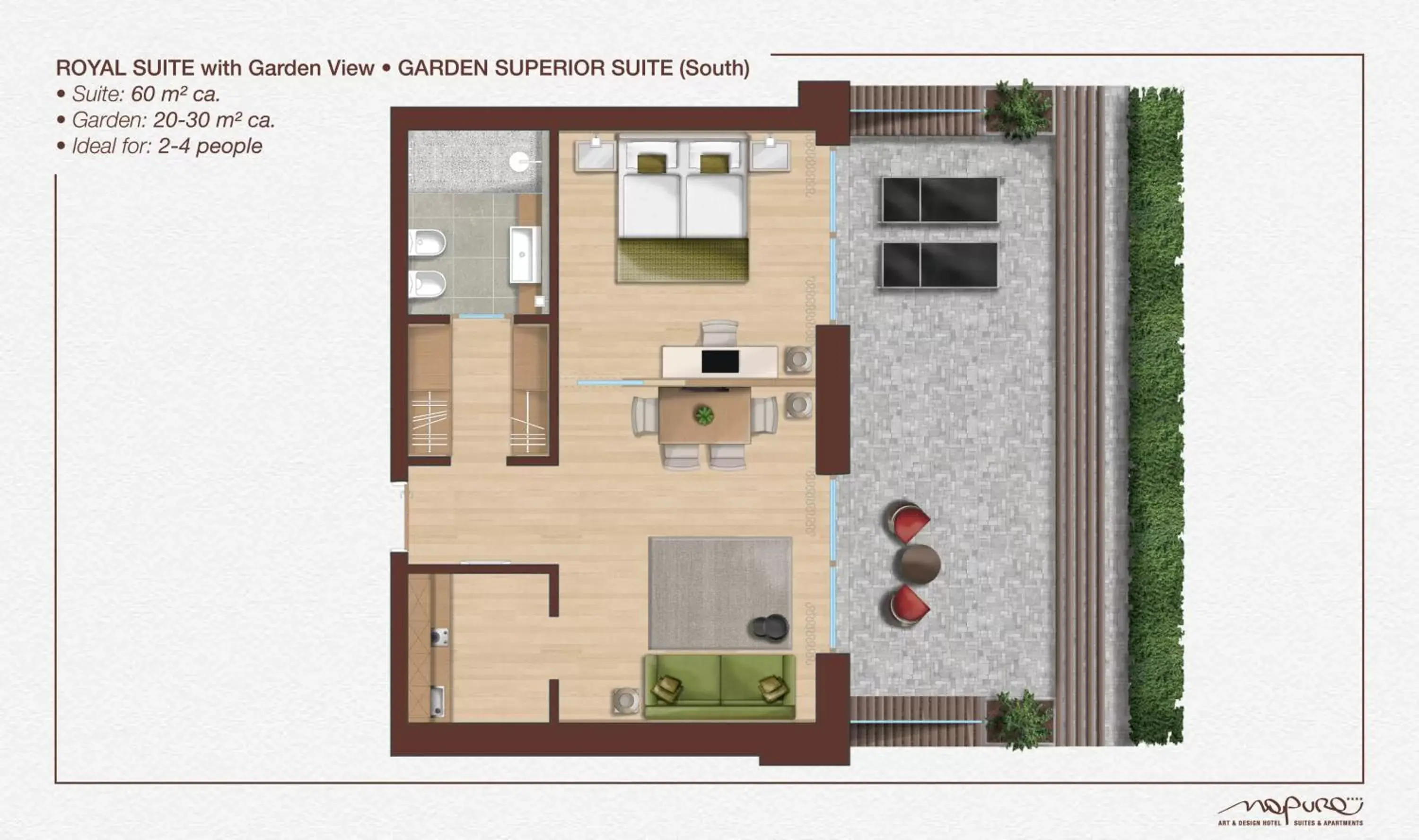 Floor Plan in Art & Design Hotel Napura