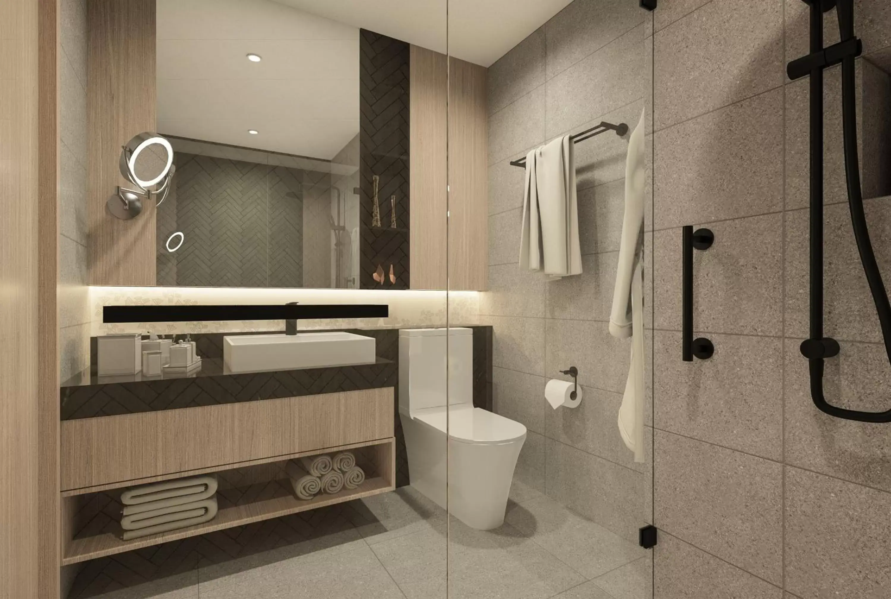 Bathroom in Hilton Port Moresby Hotel & Residences