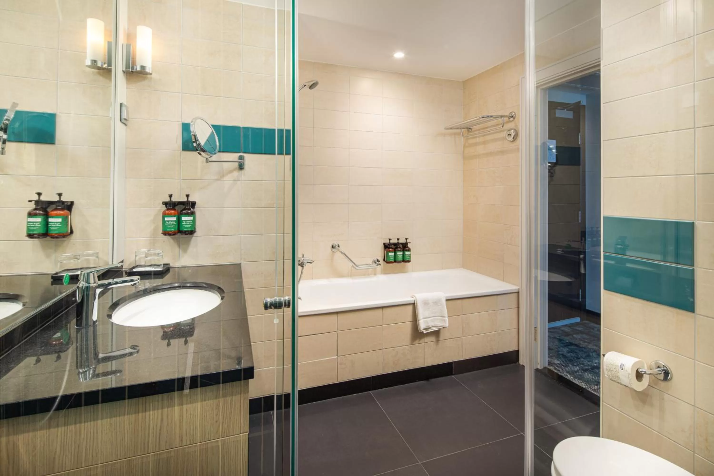 Shower in Crowne Plaza Budapest by IHG