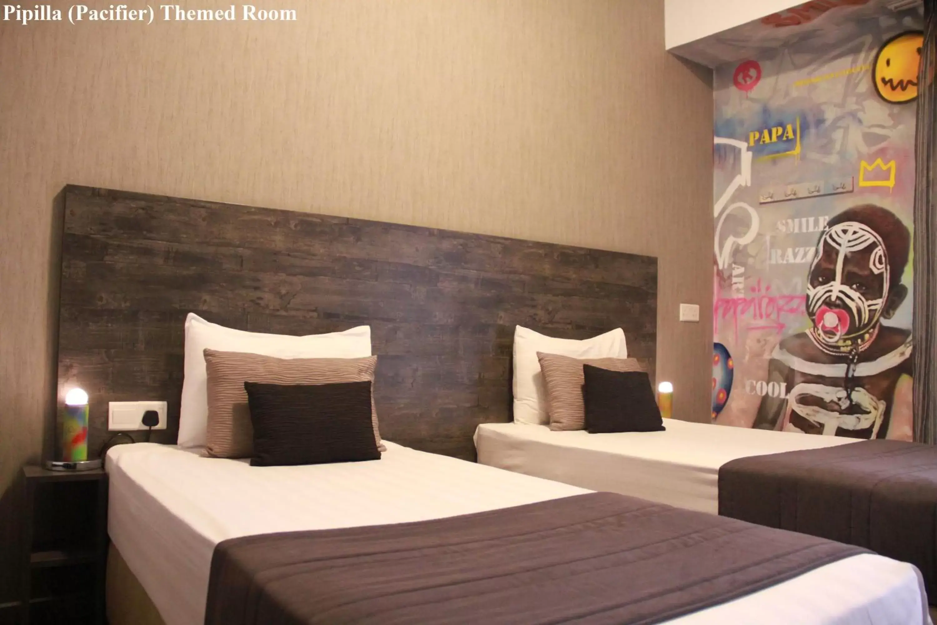Bedroom, Bed in Rise Street Art Hotel