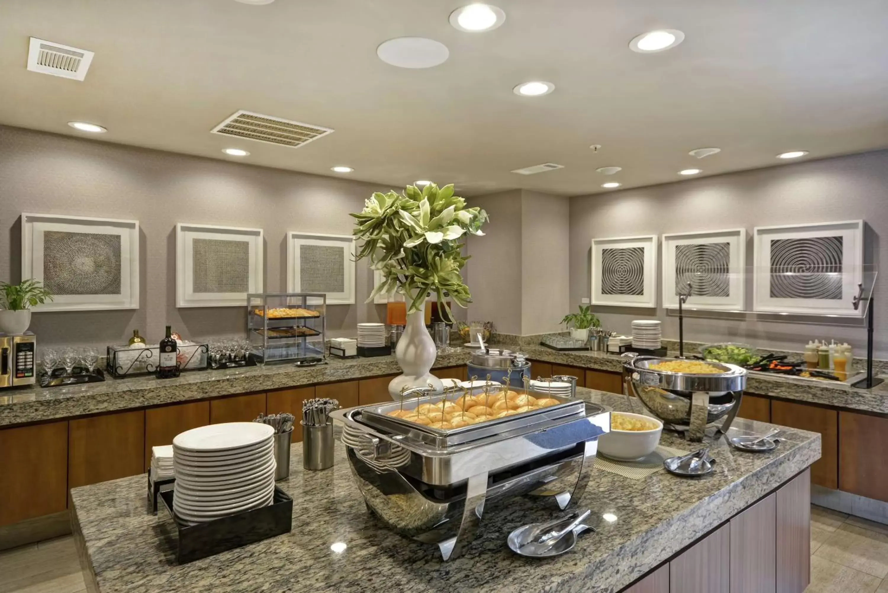 Dining area, Food in Homewood Suites Dallas-Frisco